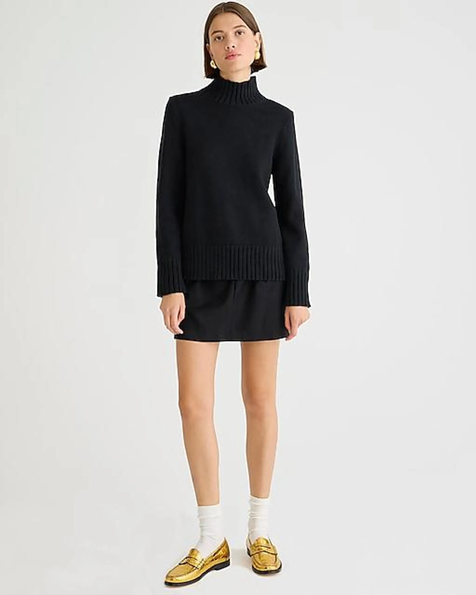 Cotton turtleneck sweater