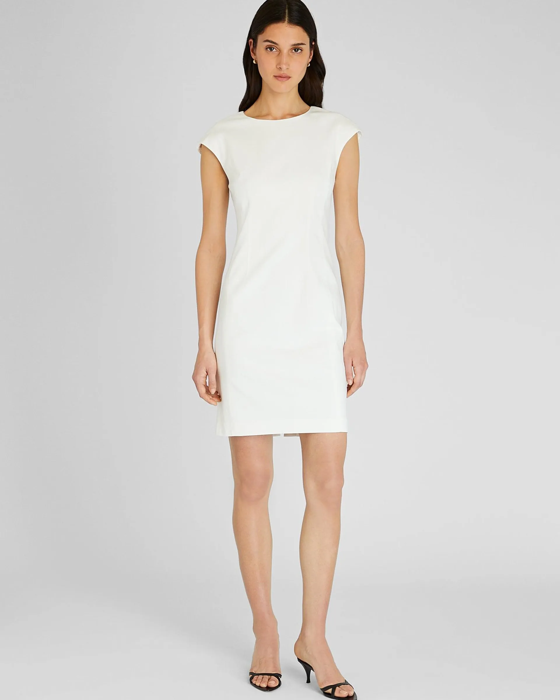 Darted Cap Sleeve Dress