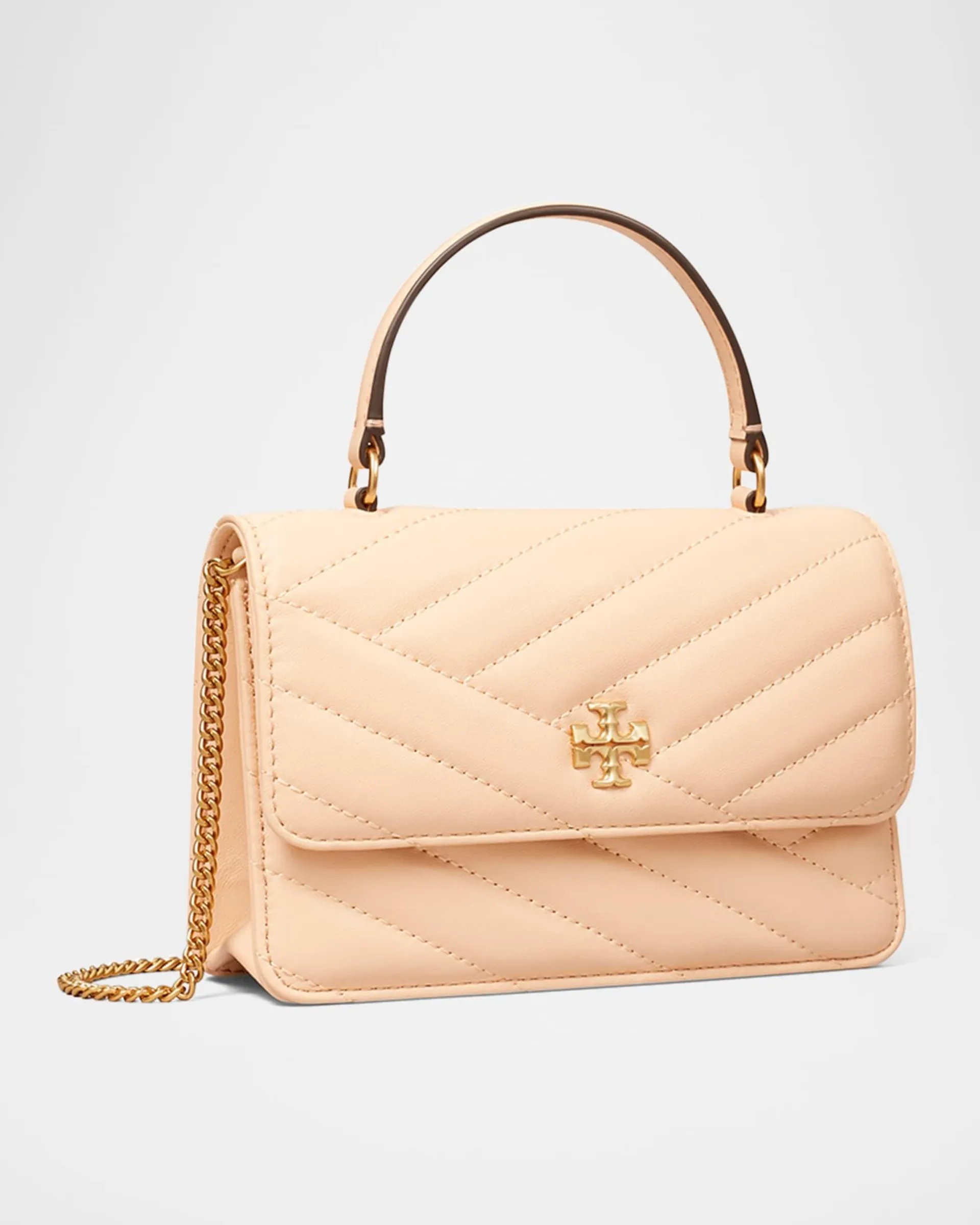 Kira Mini Quilted Top-Handle Bag