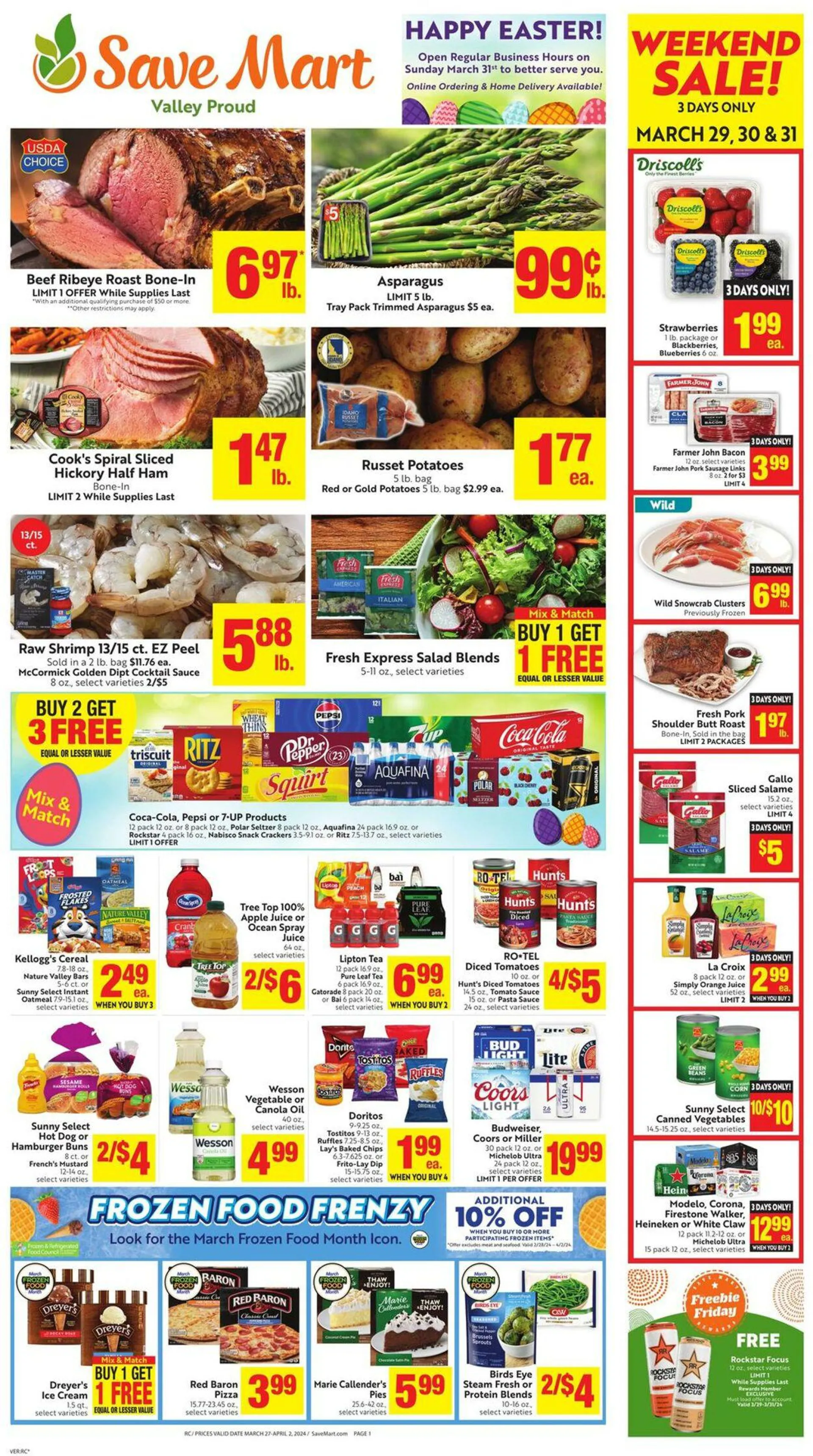 Weekly ad Save Mart Current weekly ad from March 27 to April 2 2024 - Page 1