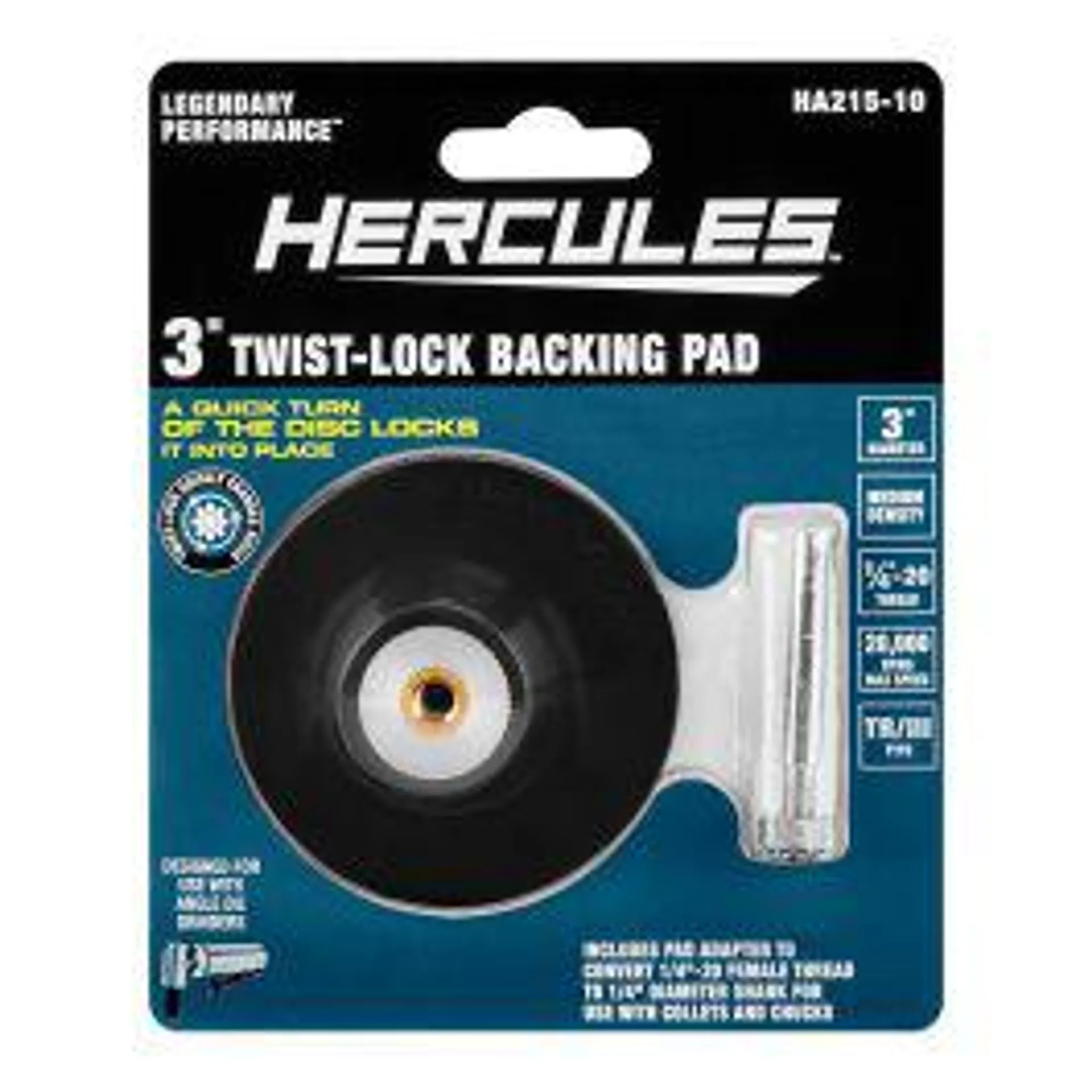 3 in. Type TR/III Twist-Lock Backing Pad