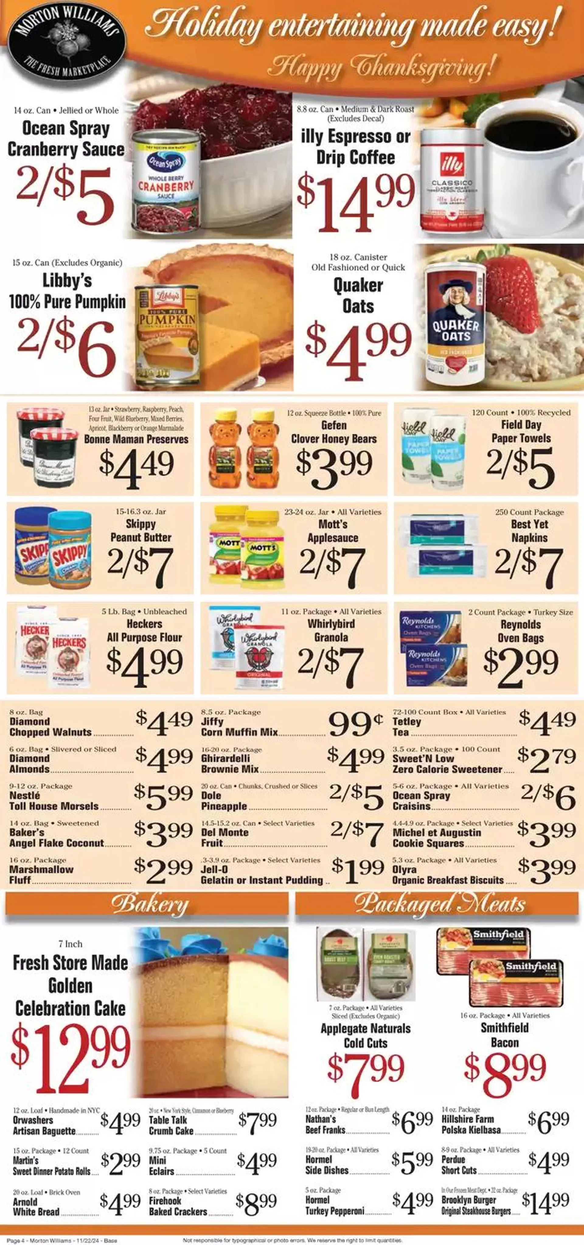 Weekly ad Morton Williams Weekly Specials from November 22 to December 6 2024 - Page 4