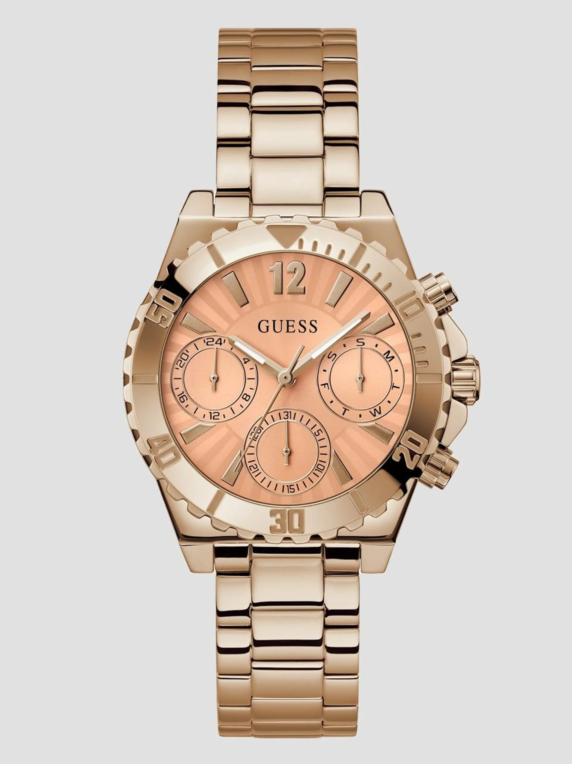 Rose Gold-Tone Multifunction Watch