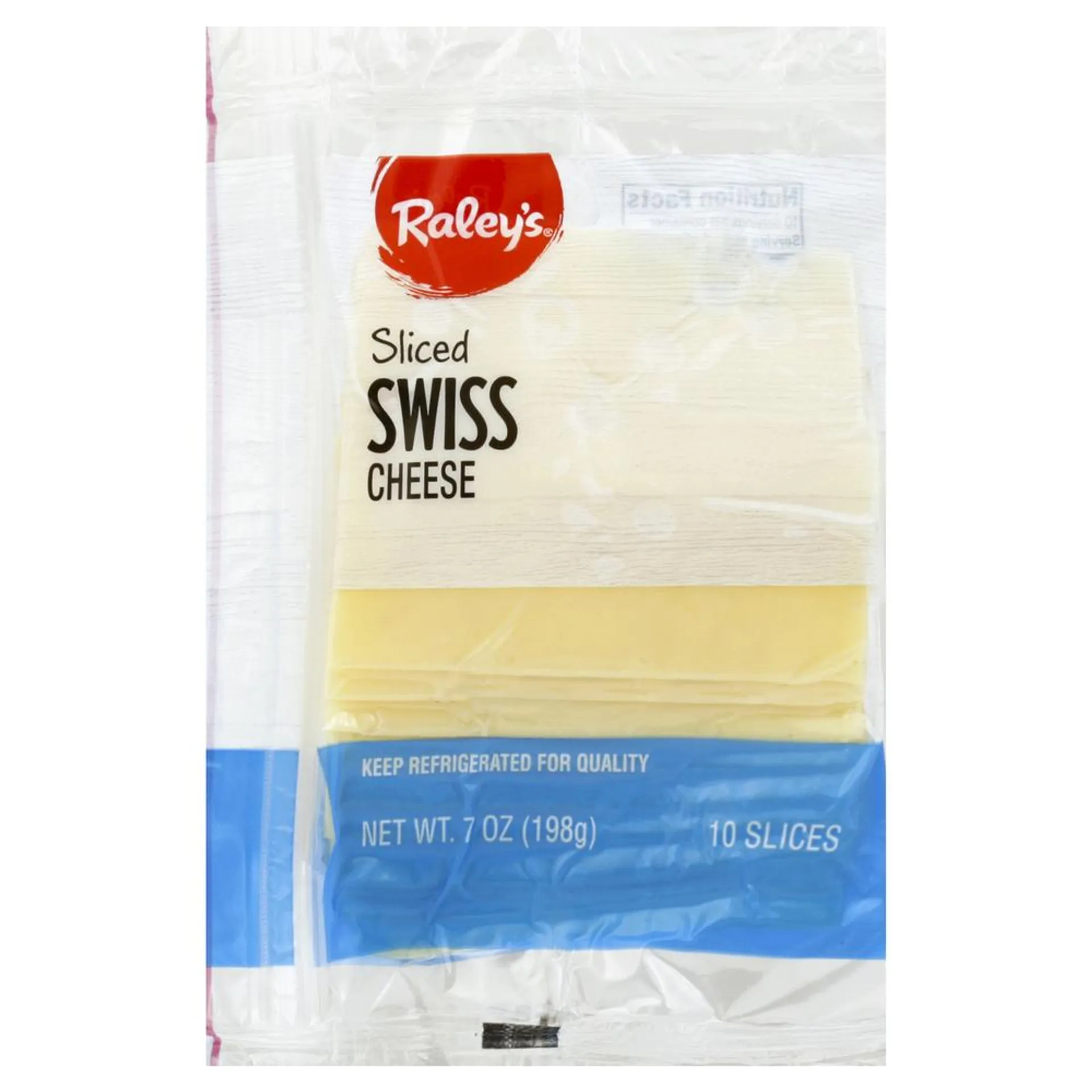 Raley's Swiss Cheese, Sliced