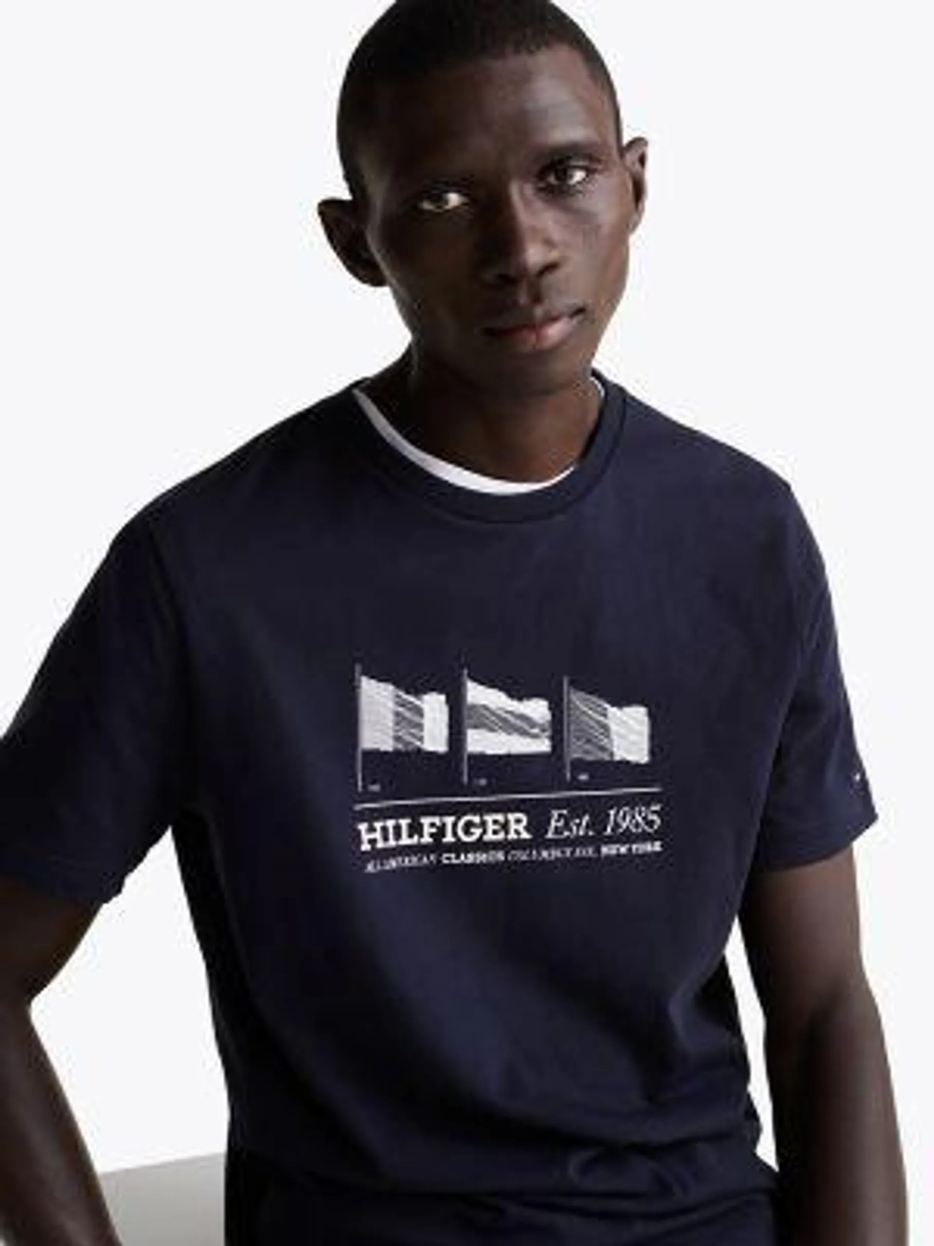 Embroidered Hilfiger Flags T-Shirt