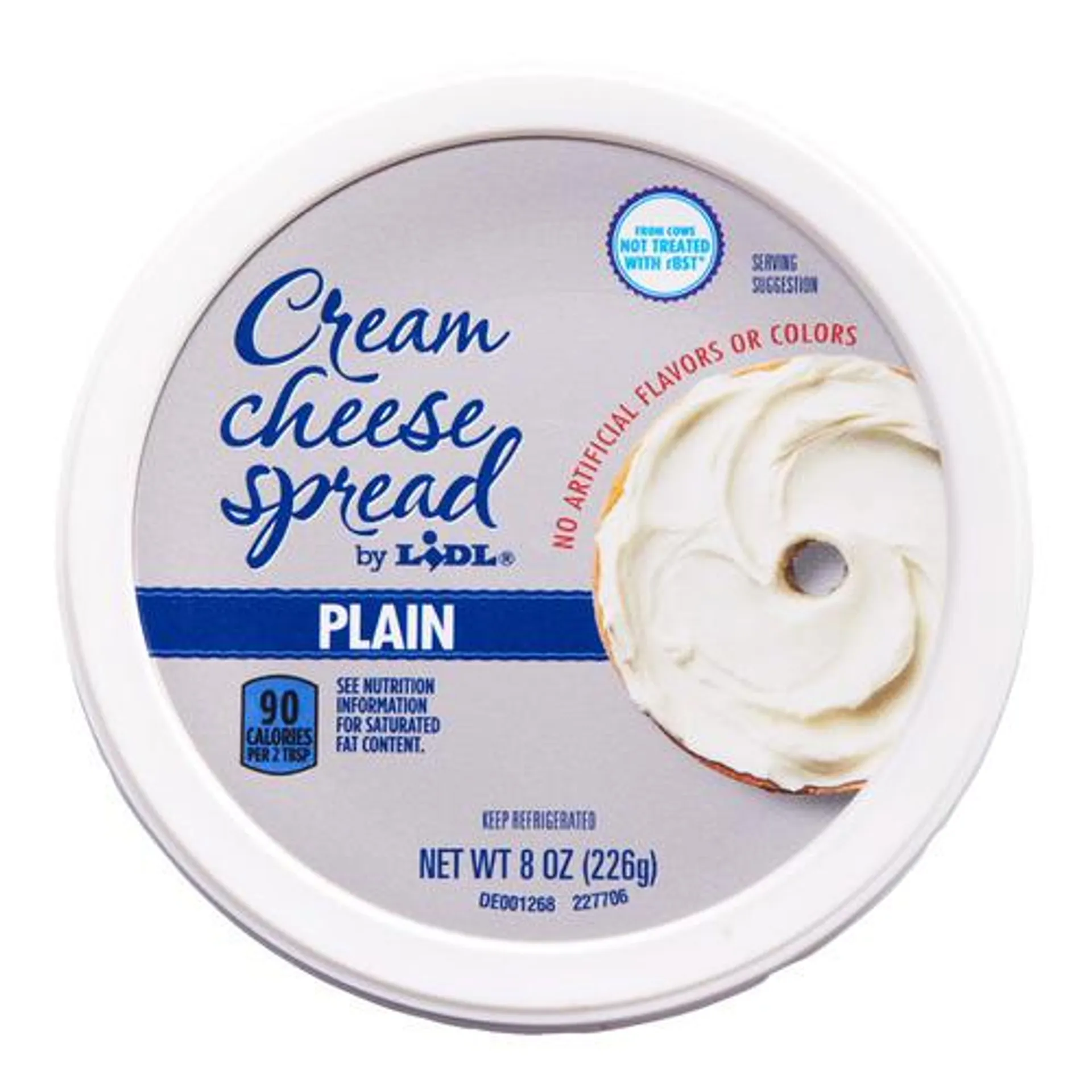 cream cheese spread, plain