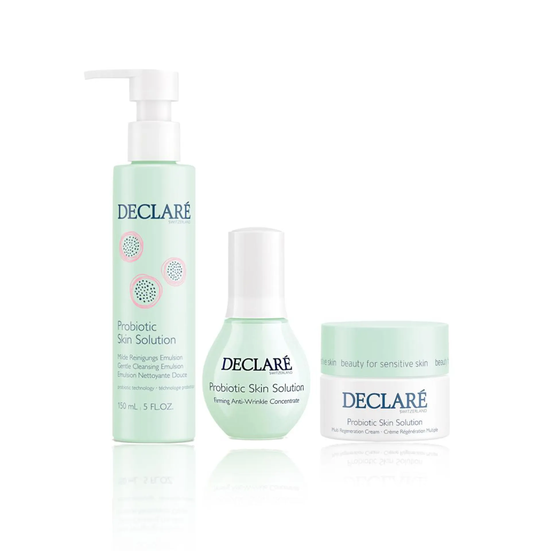 Declaré Probiotic Skin Gentle Cleansing, AntiWrinkle Concentrate&Cream