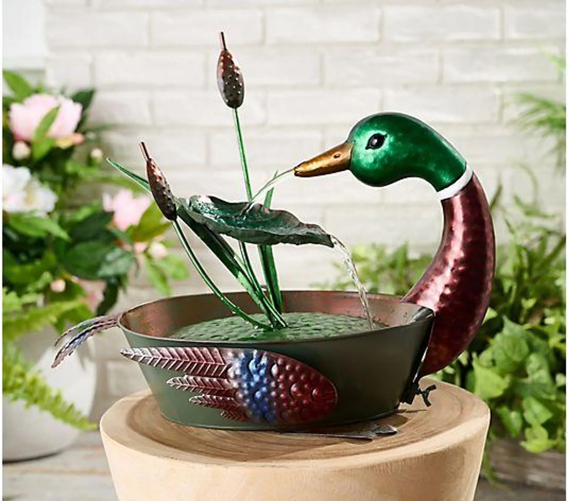 Marigold Metal Bird Garden Water Fountain