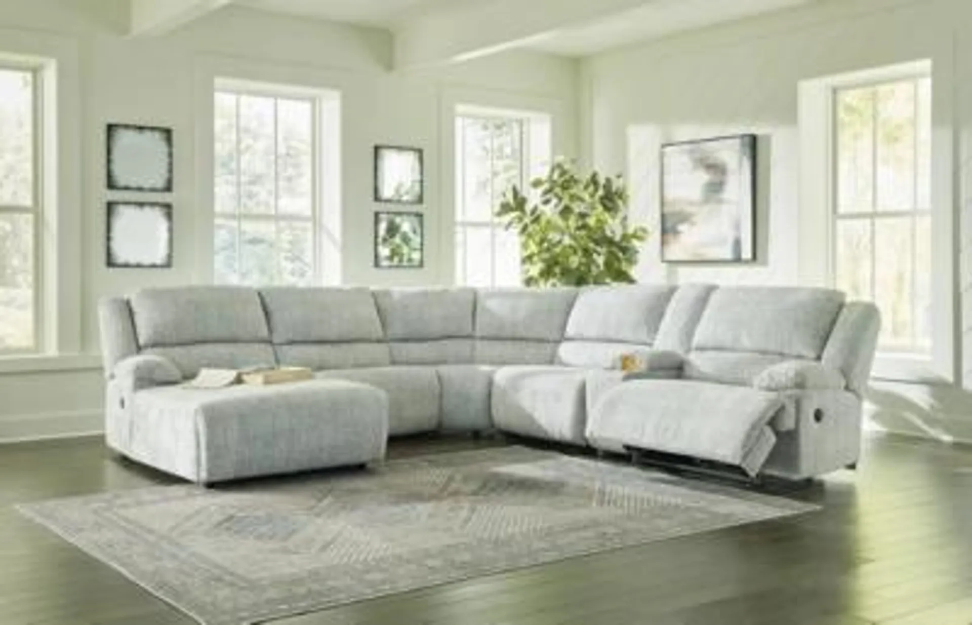 McClelland 6-Piece Manual Reclining Modular Sectional with Chaise