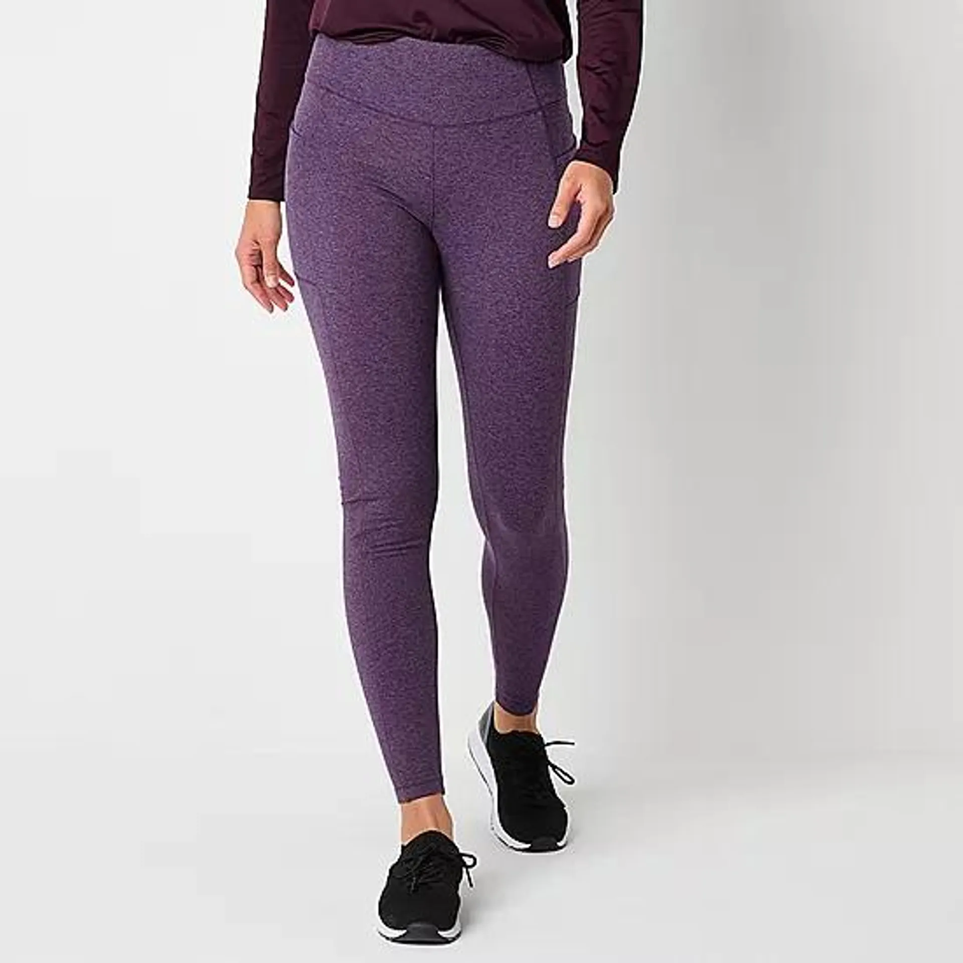 new! Xersion Womens Winter Brushed Back Fleece High Rise Moisture Wicking Full Length Leggings