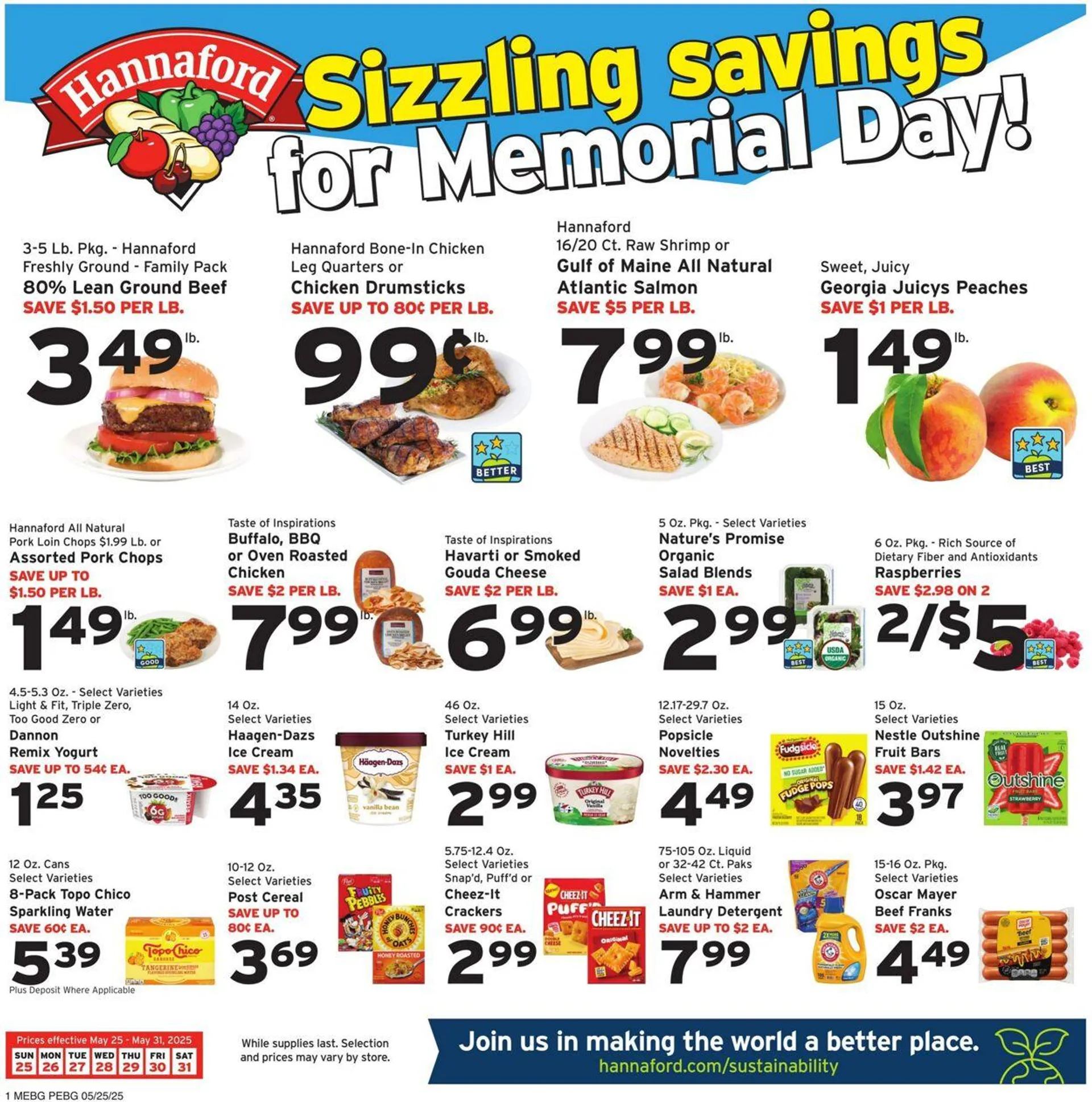 Weekly ad Hannaford Current weekly ad from May 25 to May 31 2025 - Page 1