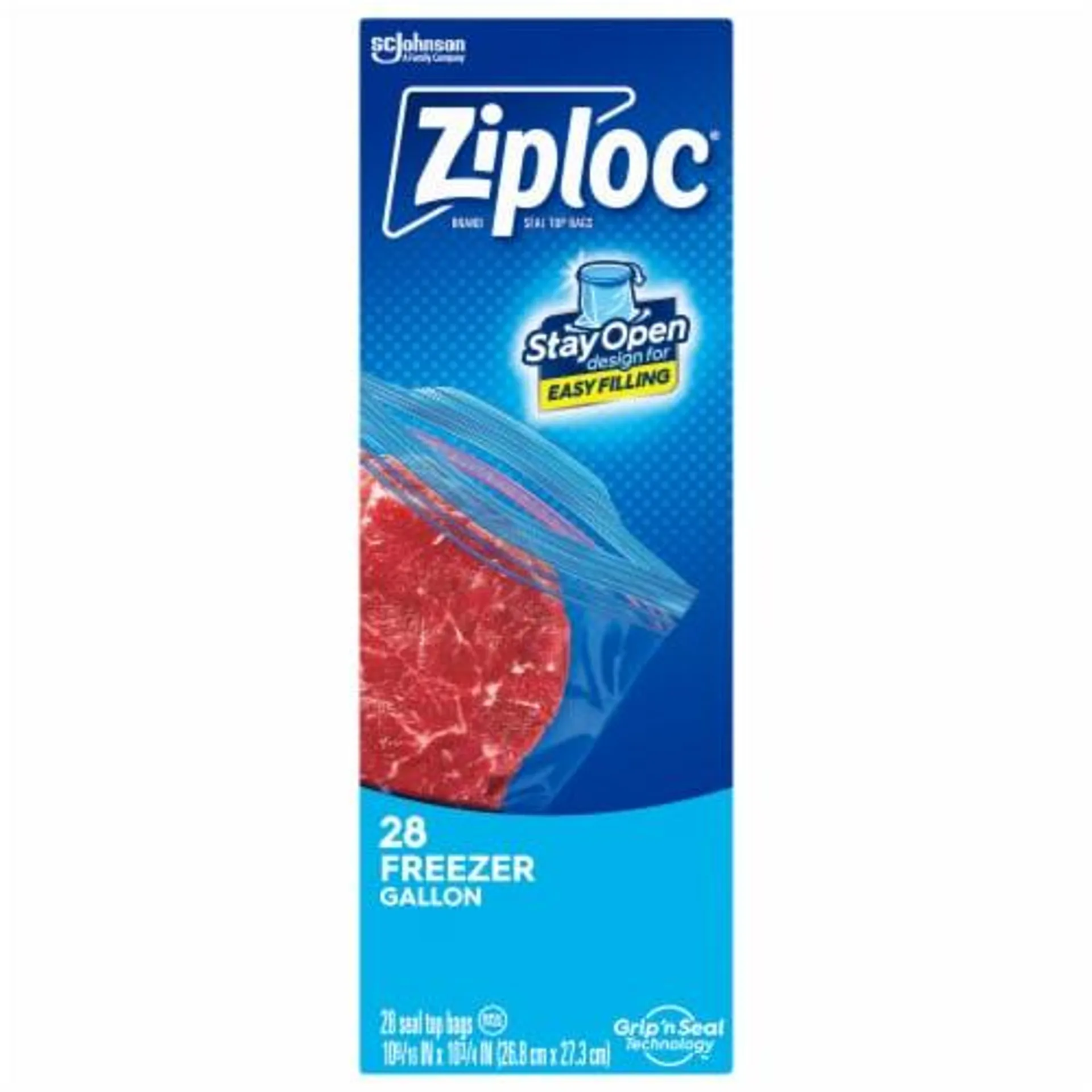 Ziploc® Brand Gallon Freezer Bags with Grip 'n Seal Technology™