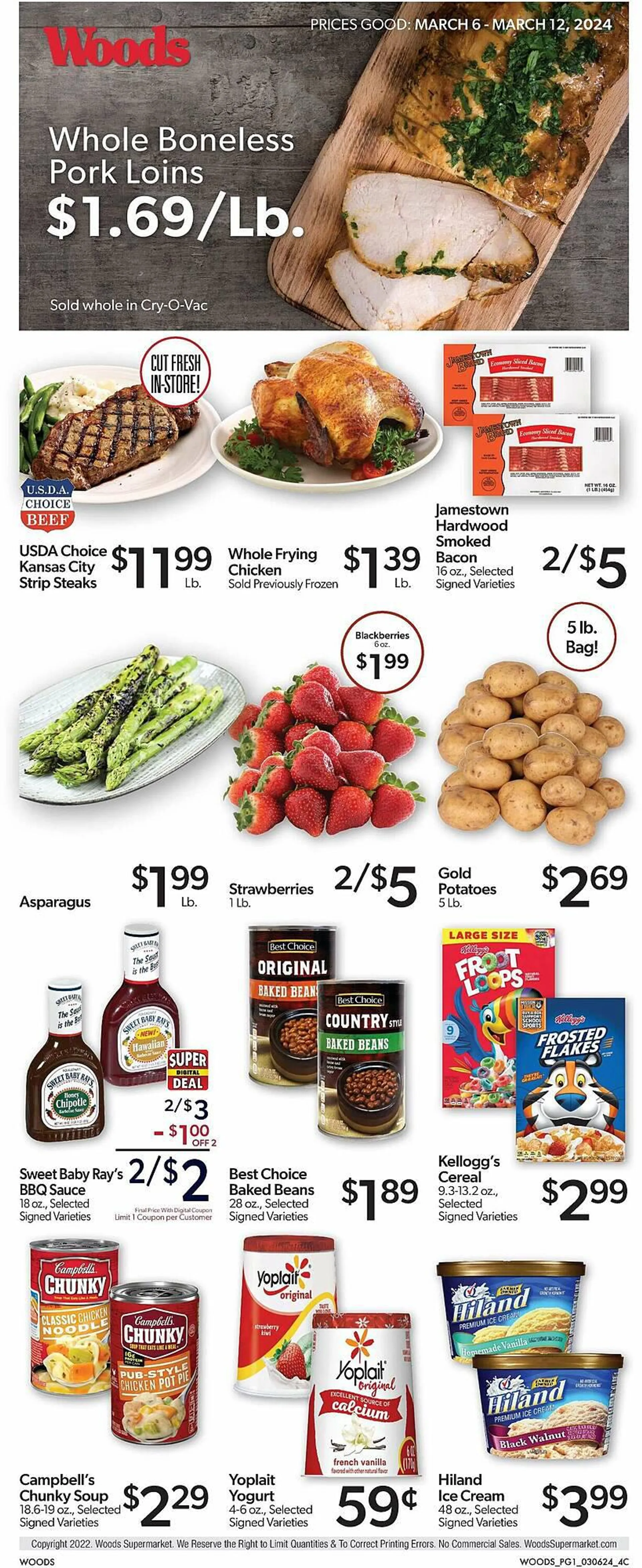 Weekly ad Woods Supermarket Weekly Ad from March 6 to March 12 2024 - Page 