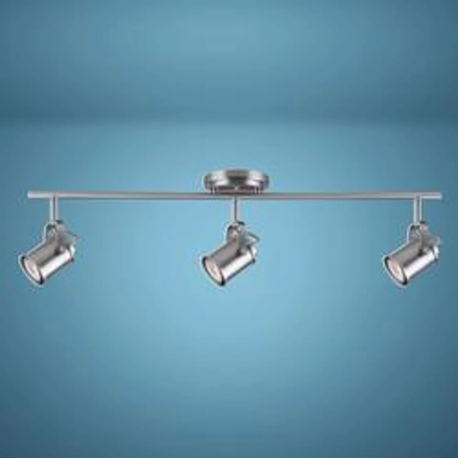 Patriot Lighting® Britt 29" Brushed Nickel 3-Light Track Light with Metal Heads