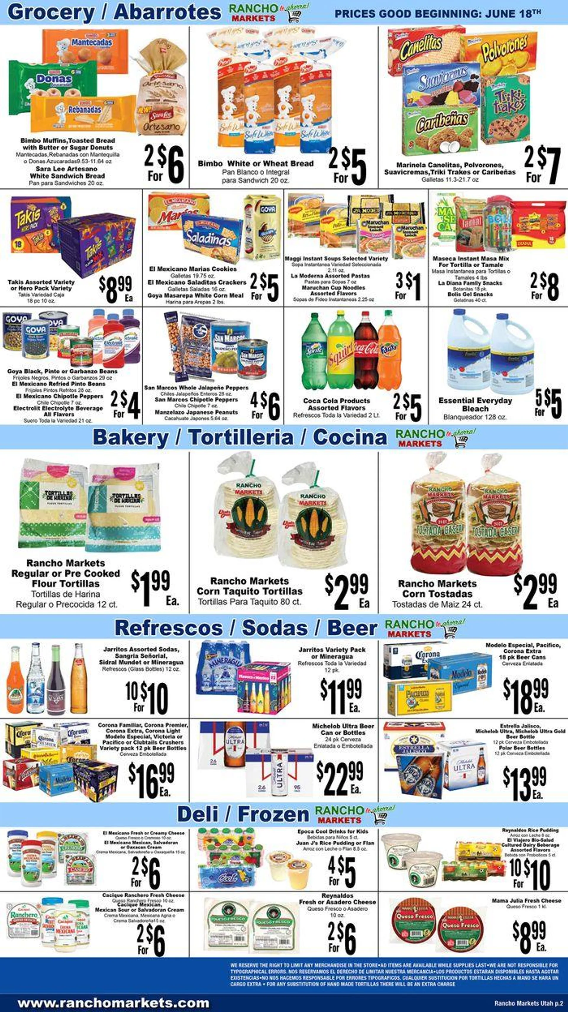 Weekly ad Rancho Markets Heladita from June 18 to June 24 2024 - Page 2