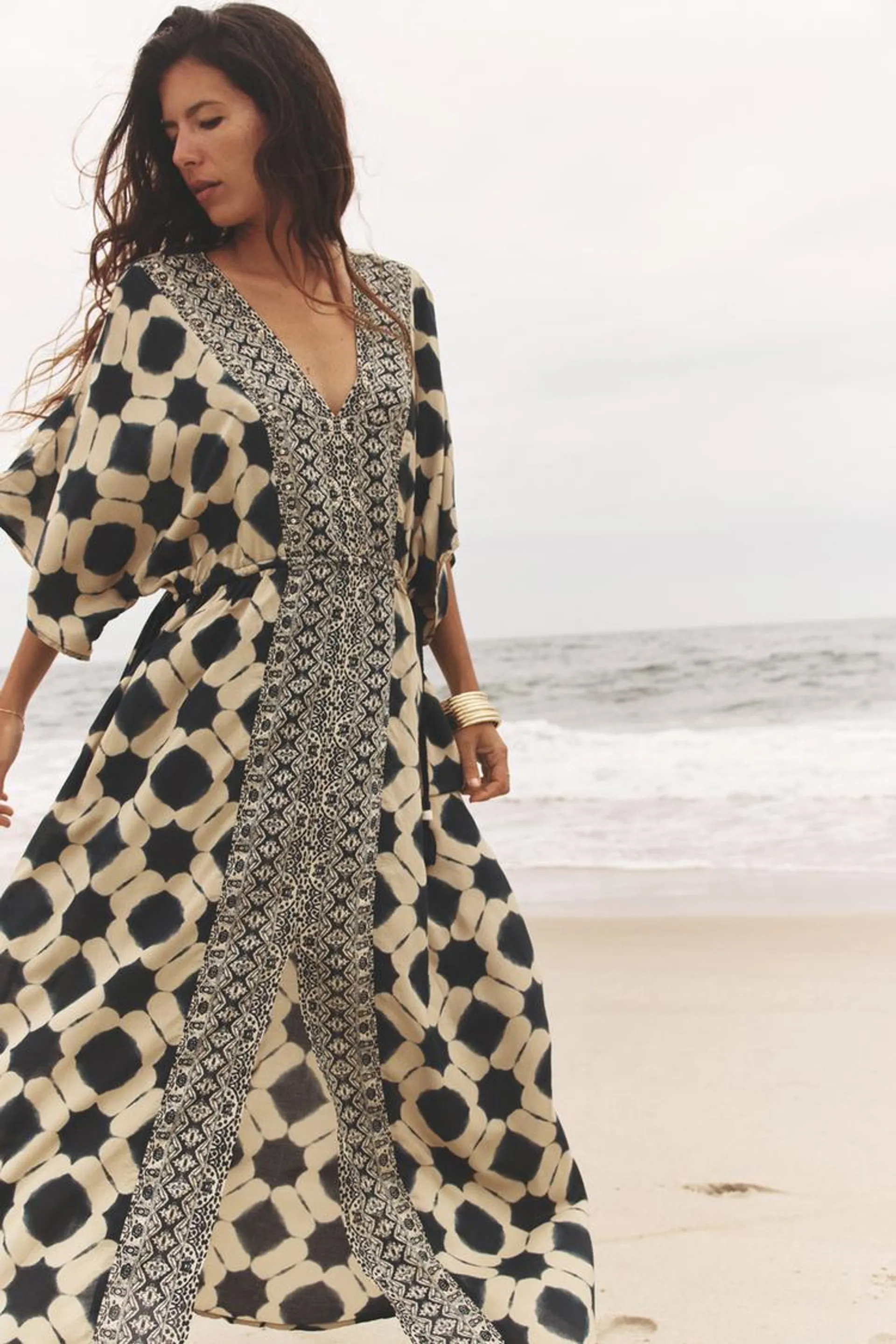 PRINTED CAFTAN DRESS