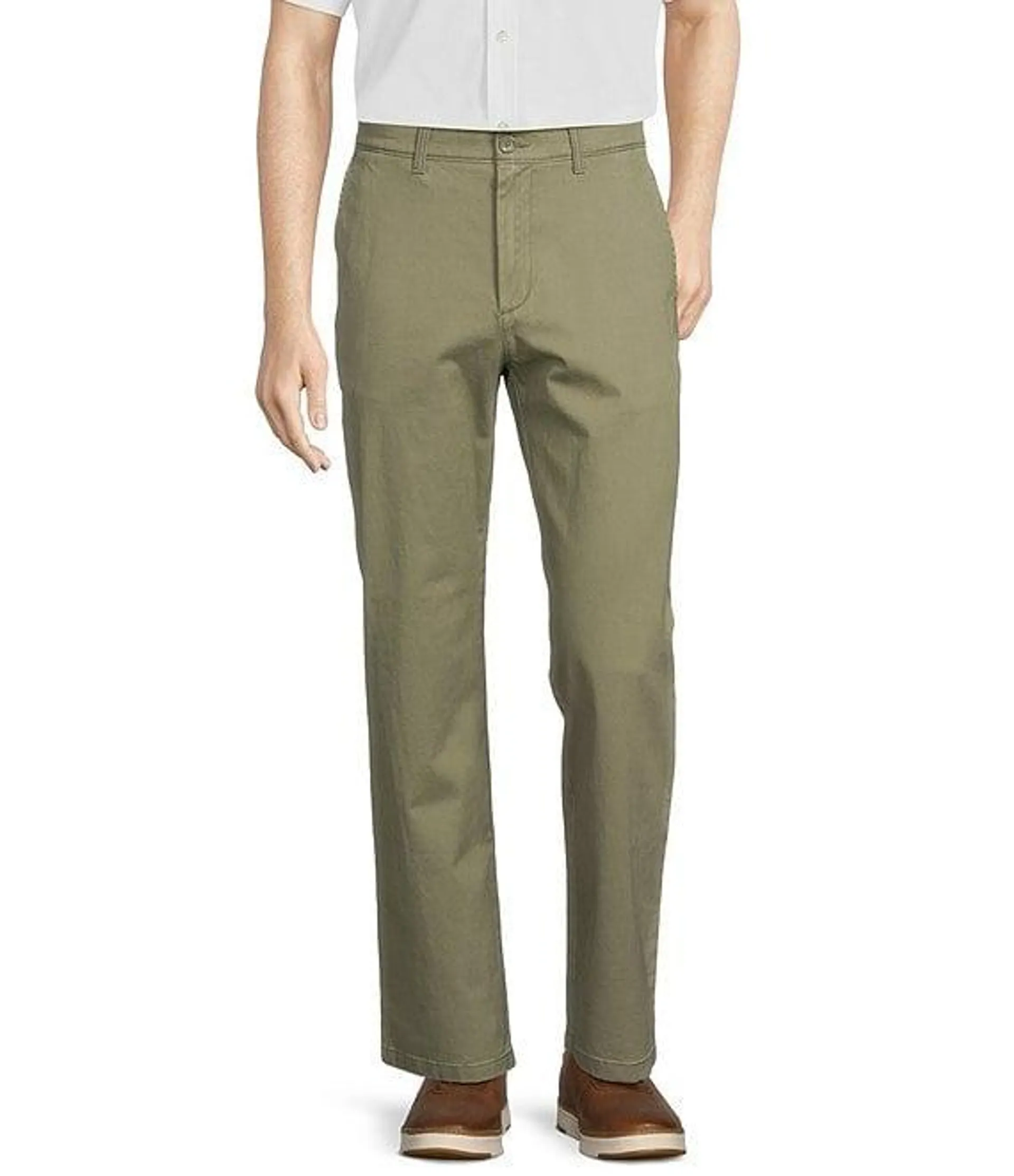 TravelSmart Classic Fit Flat Front Non-Iron Chino Pants