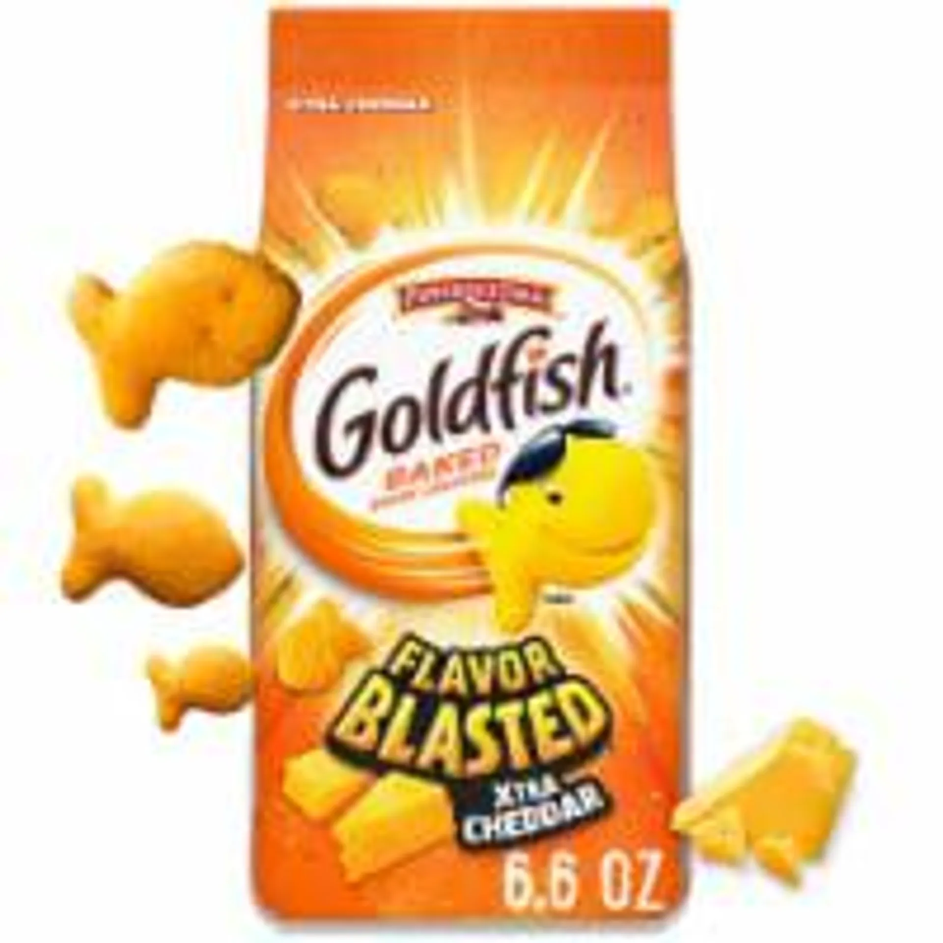 Goldfish Flavor Blasted Xtra Cheddar Cheese Crackers