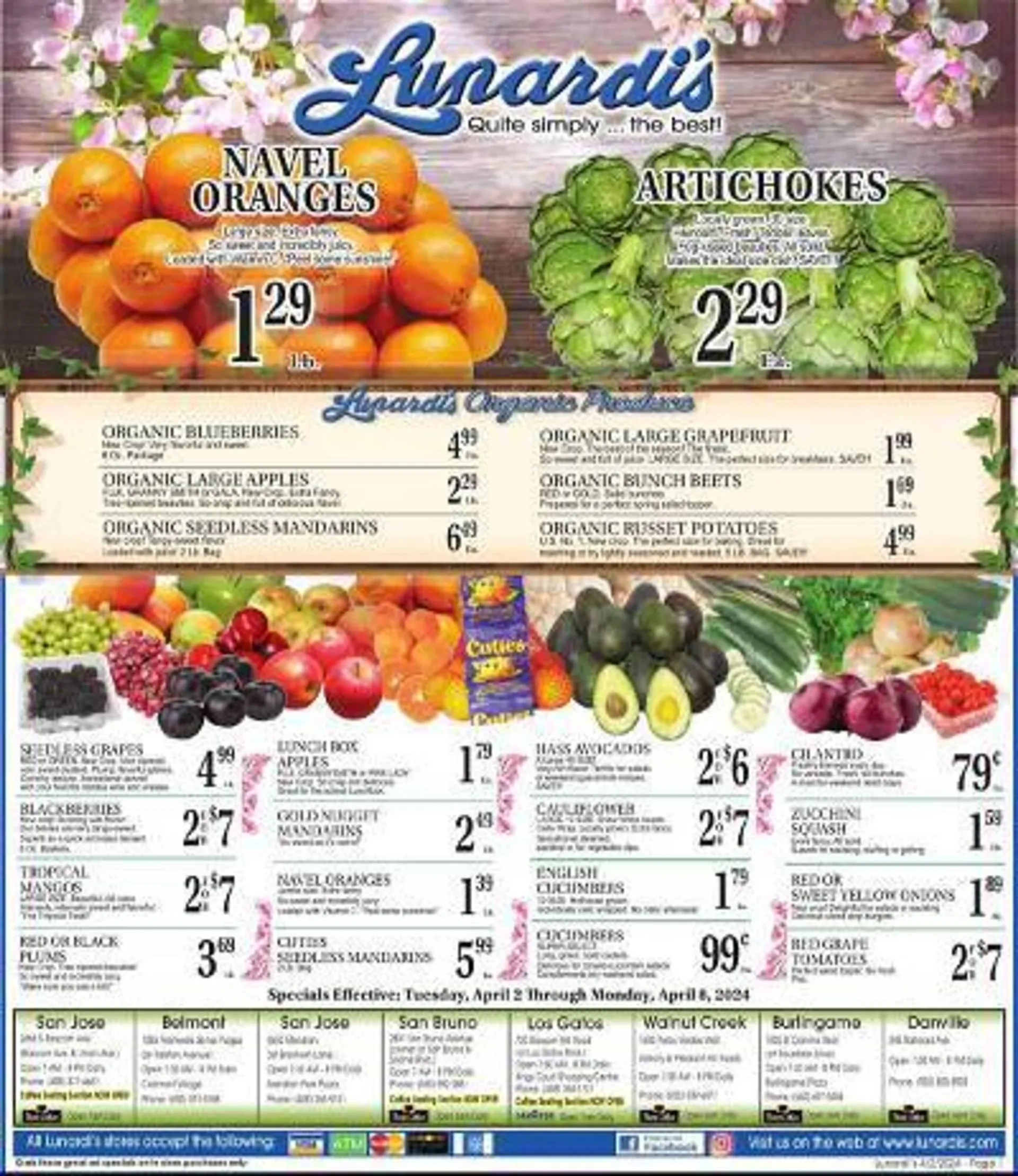 Weekly ad Lunardis Weekly Ad from April 2 to April 8 2024 - Page 1