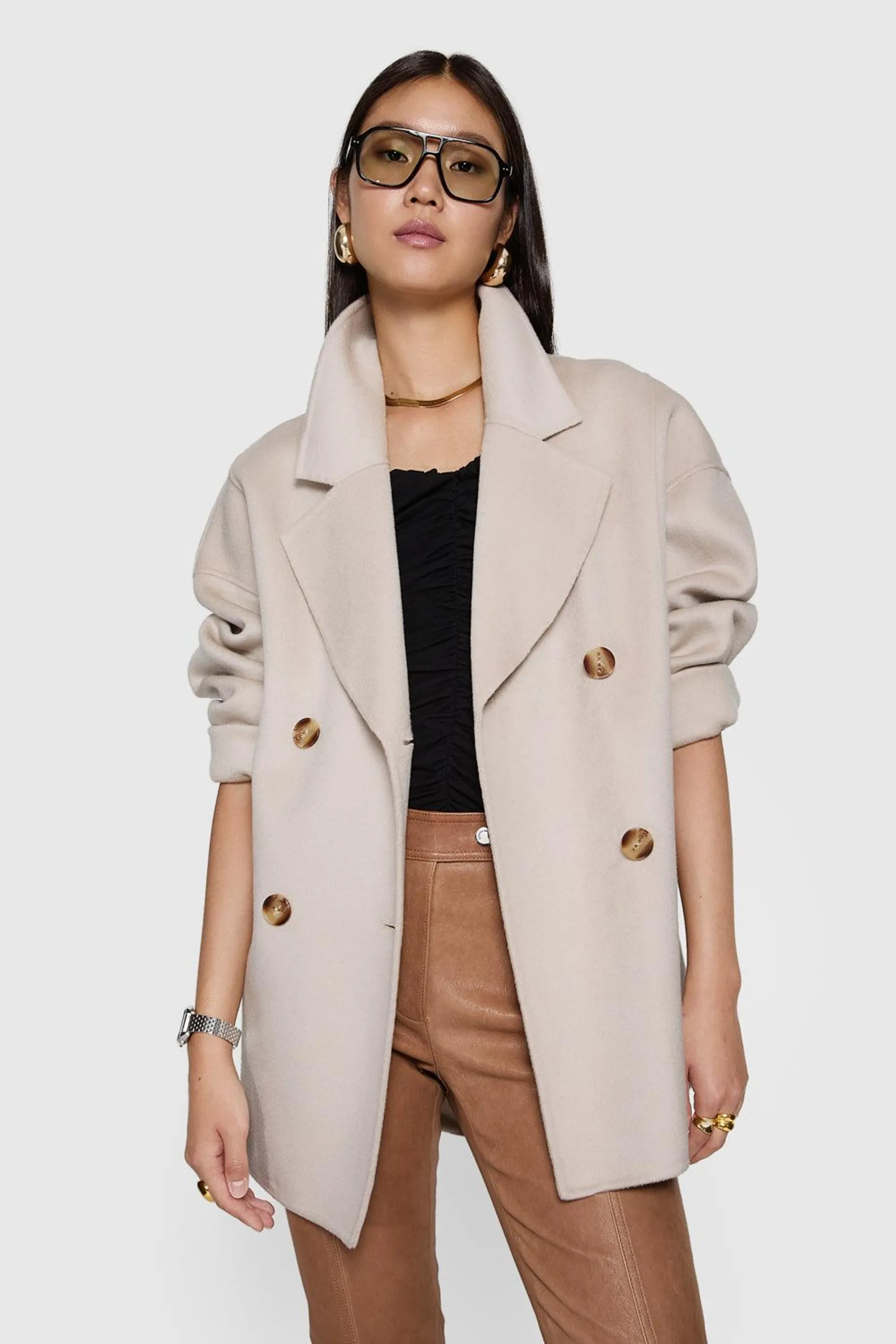 Double Face Wool Peacoat