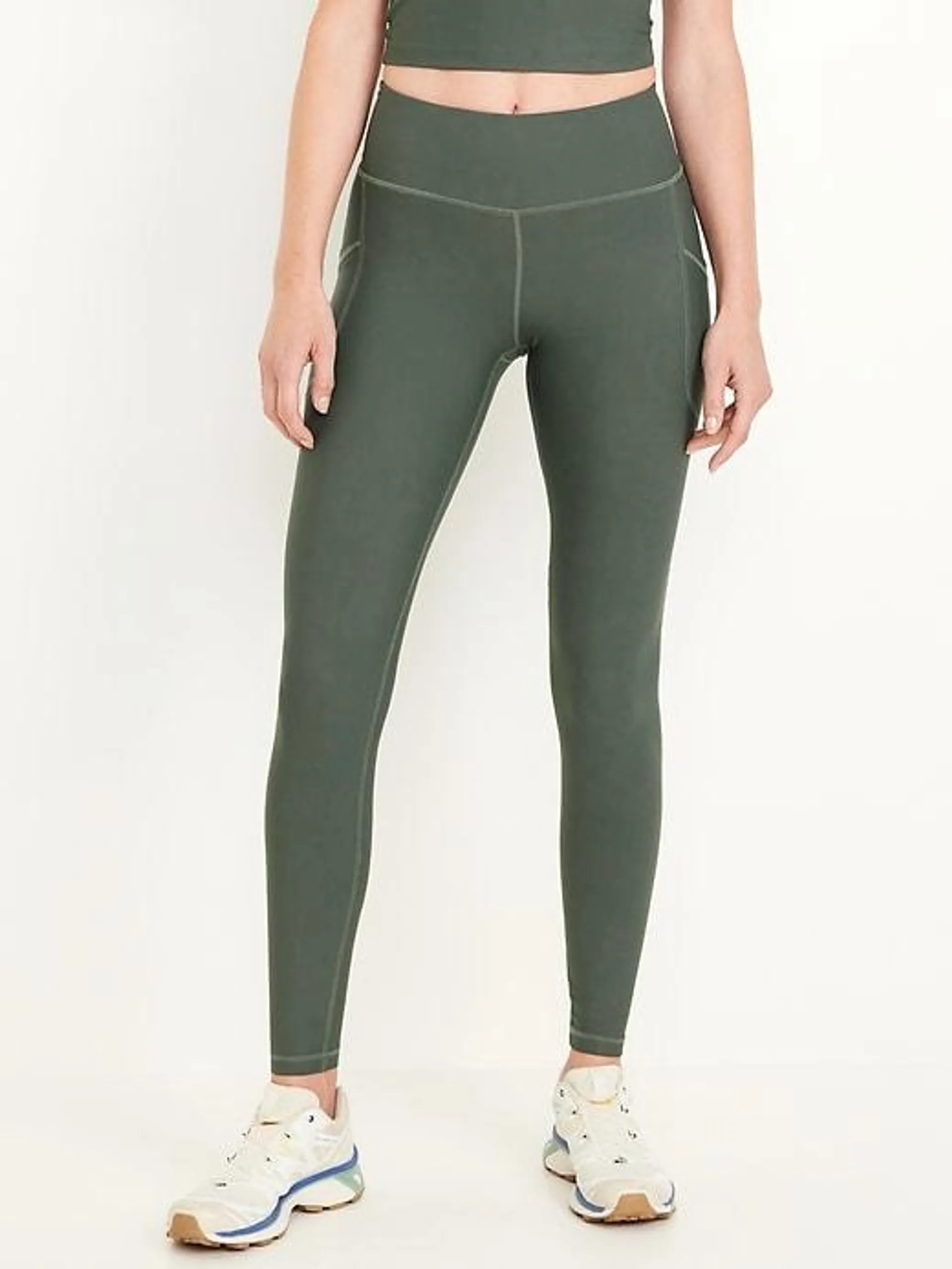 High-Waisted PowerSoft Full-Length Pocket Leggings