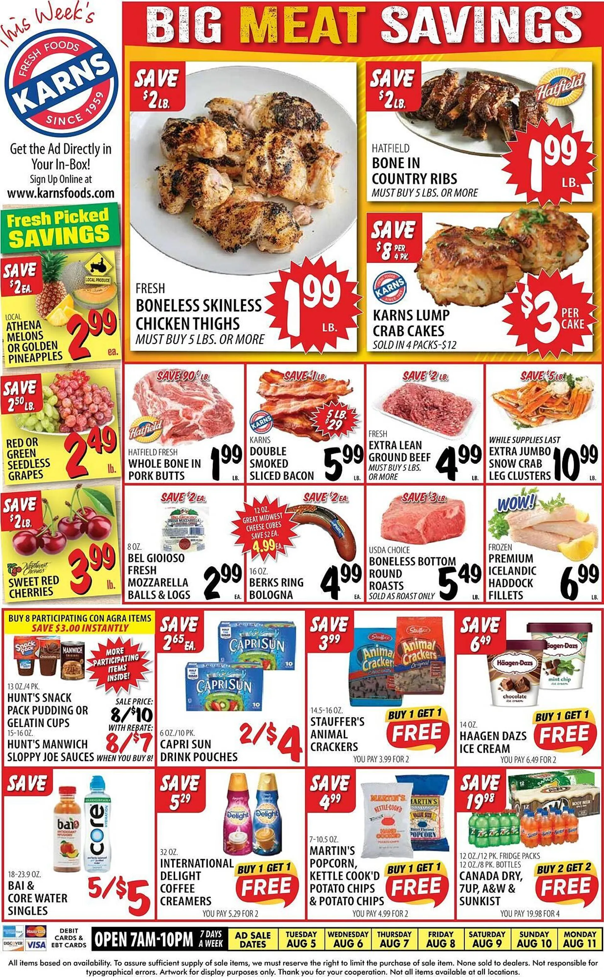 Weekly ad Karns Weekly Ad from August 5 to September 1 2025 - Page 1