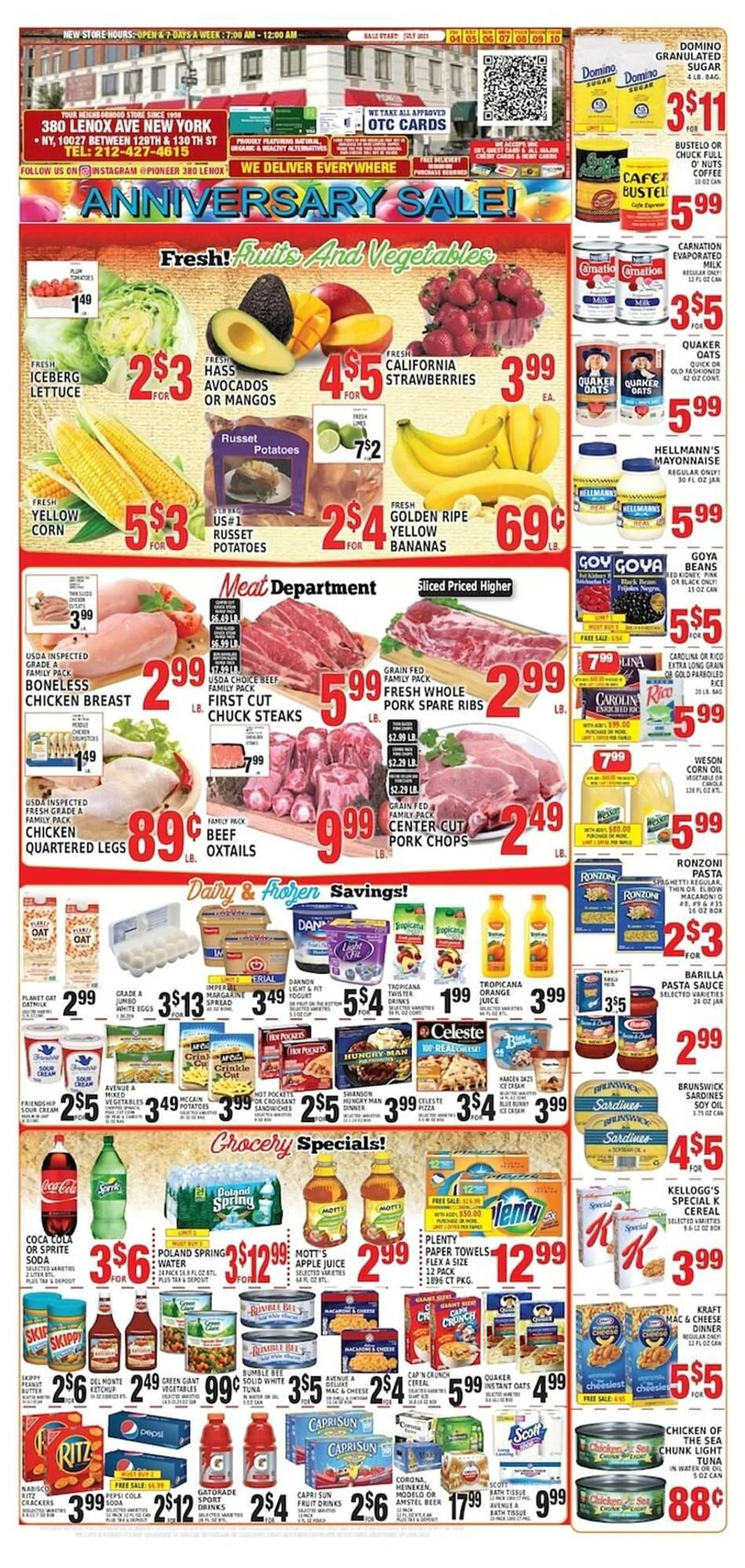 Weekly ad Pioneer Supermarkets Weekly Ad from July 4 to July 10 2025 - Page 1