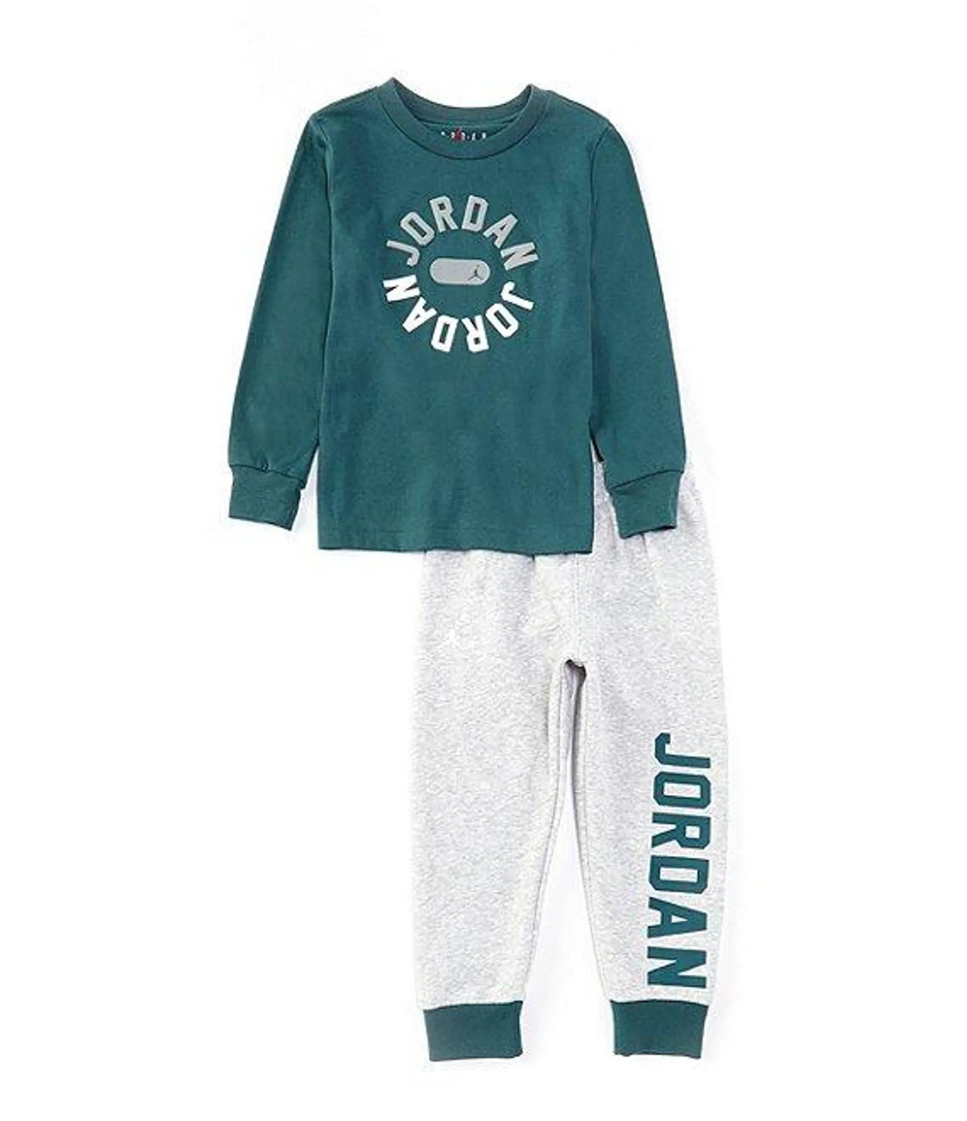 Little Boys 2T-7 Long Sleeve Gym Classic Graphic T-Shirt & Jogger Pants 2-Piece Set