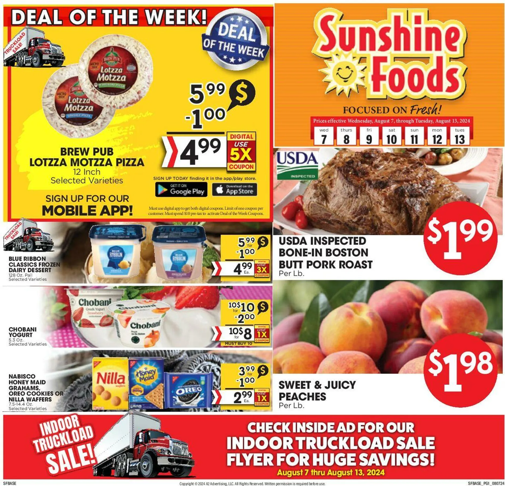 Weekly ad Sunshine Foods from August 7 to August 13 2024 - Page 1