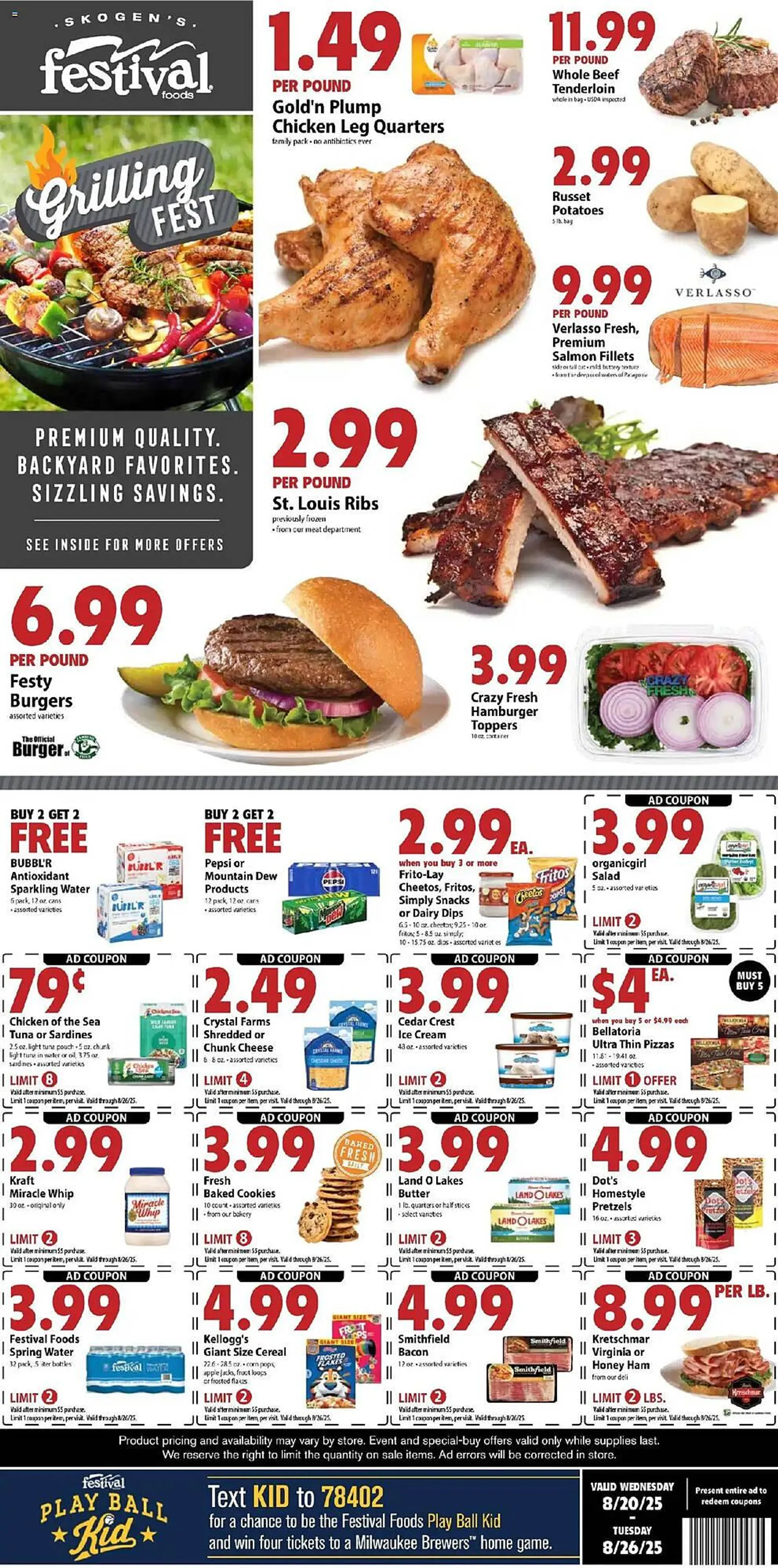 Weekly ad Festival Foods Weekly Ad from August 20 to August 27 2025 - Page 1