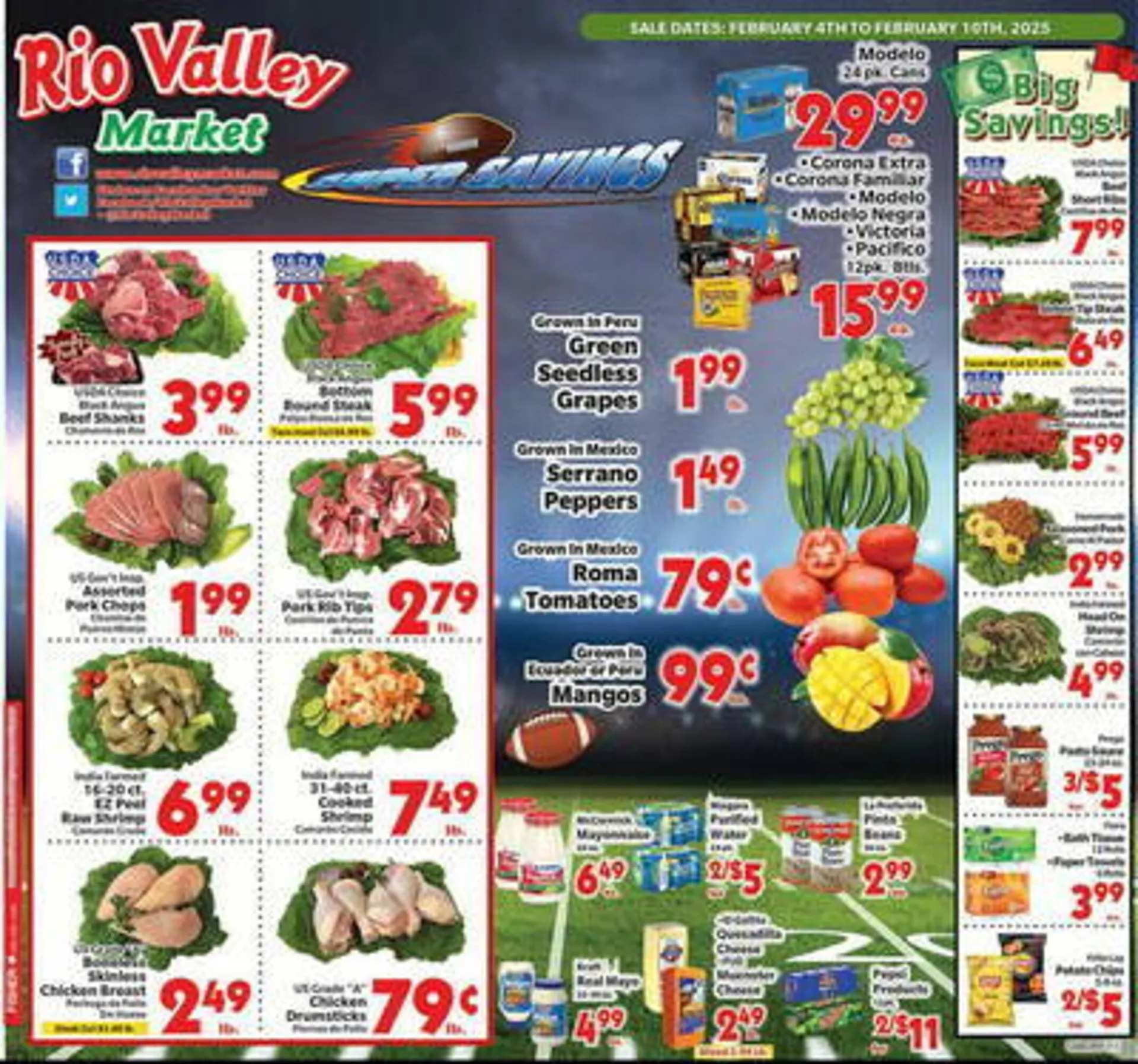 Catálogo de Rio Valley Market Weekly Ad 4 de febrero al 10 de febrero 2025 - Página 1