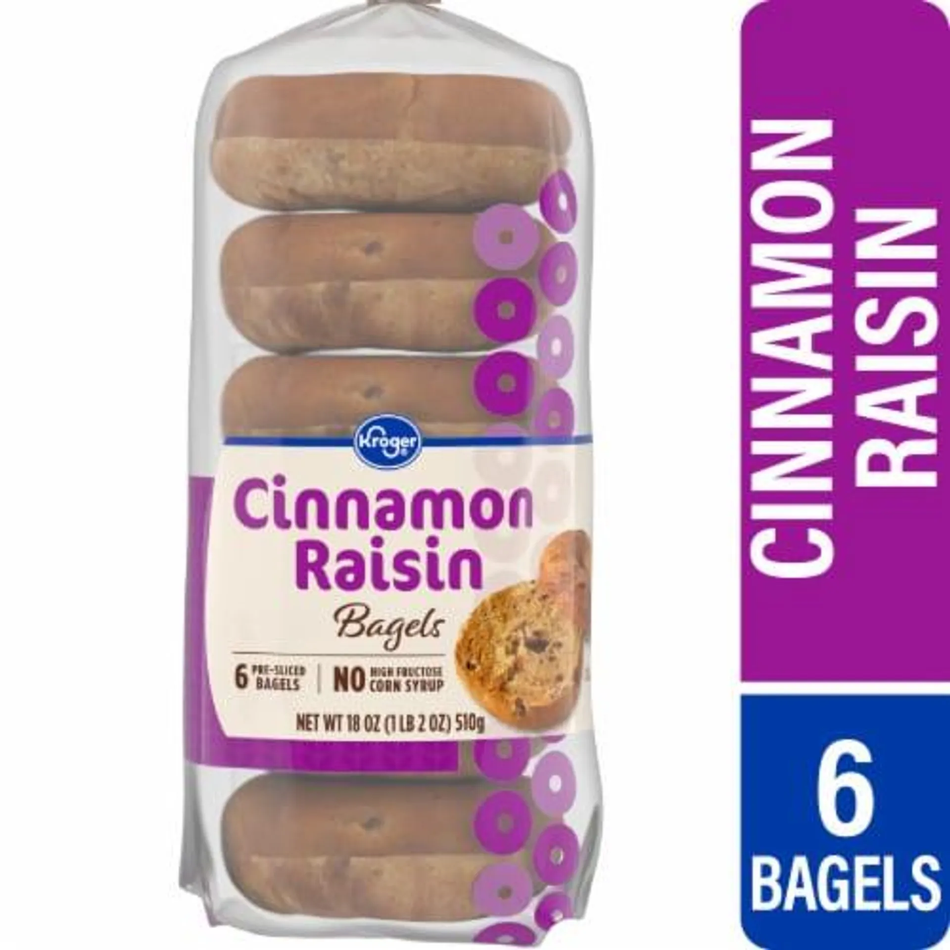 Kroger® Cinnamon Raisin Bagels