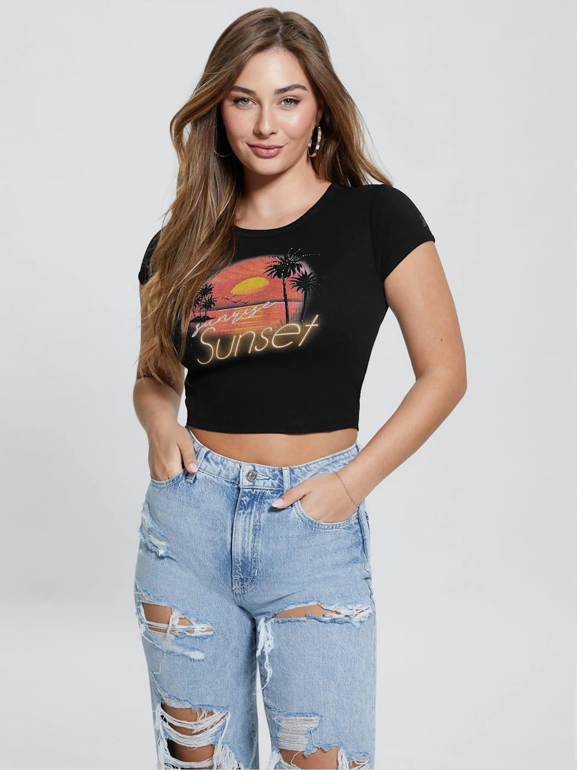 Sunset Crop Tee