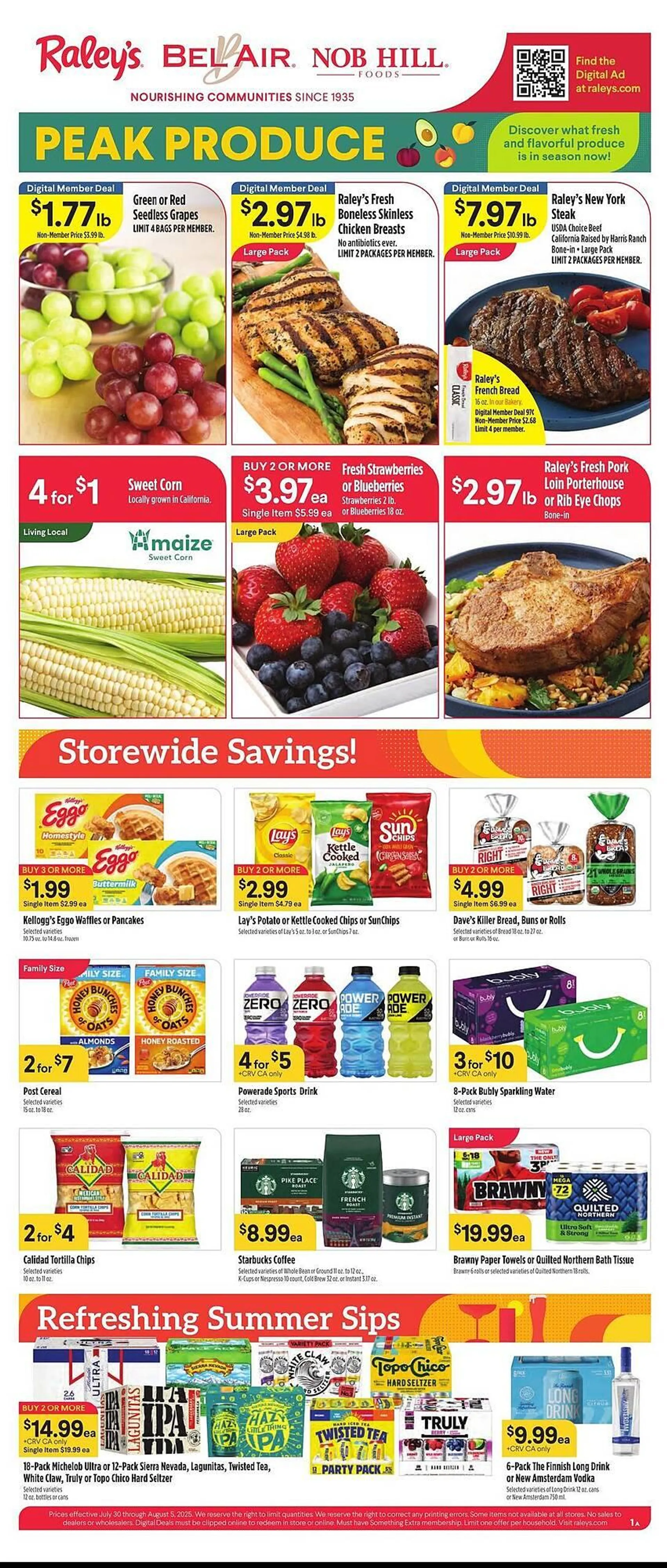 Weekly ad Bel Air Markets Weekly Ad from July 30 to August 5 2025 - Page 1