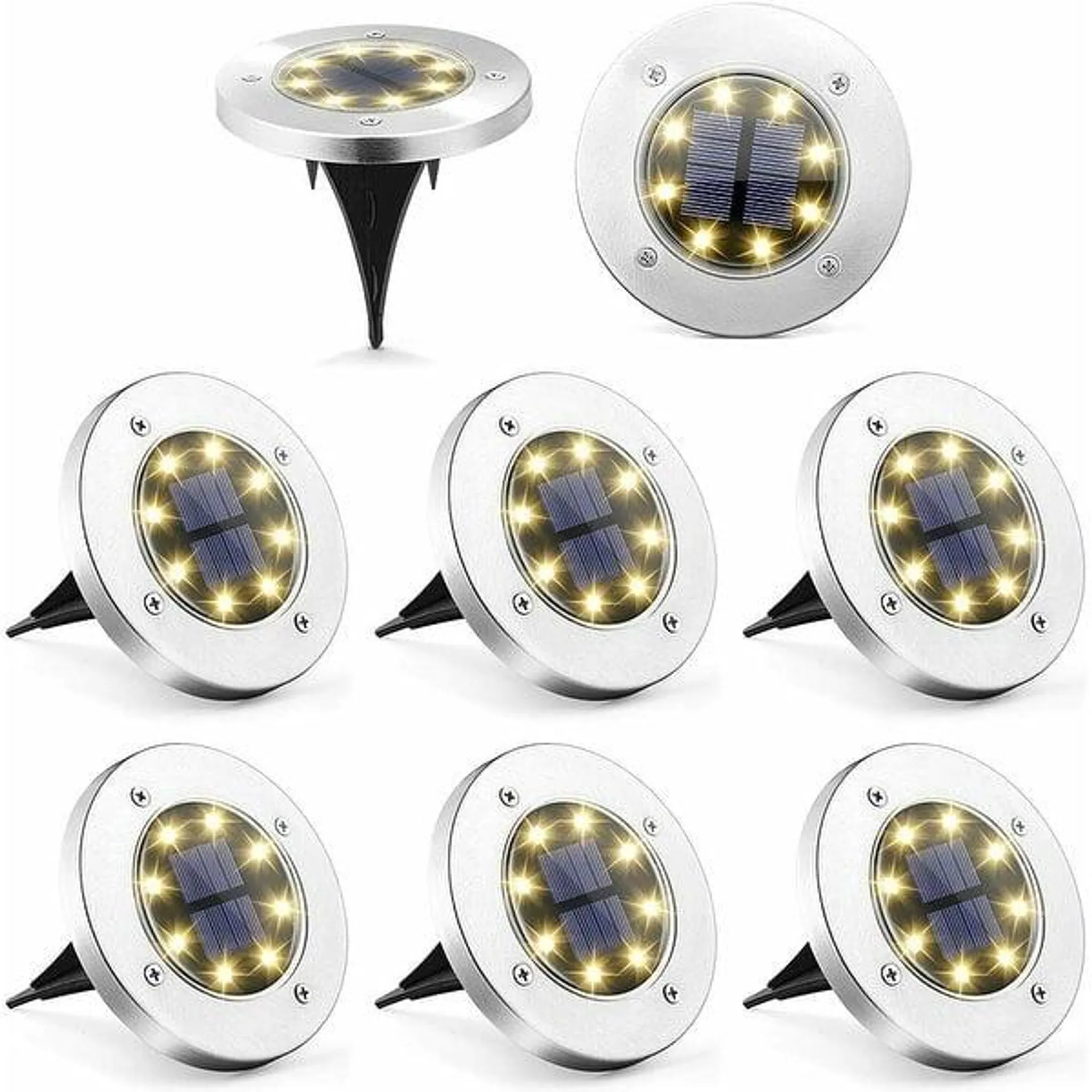 Solar Pathway Ground Lights Outdoor Waterproof