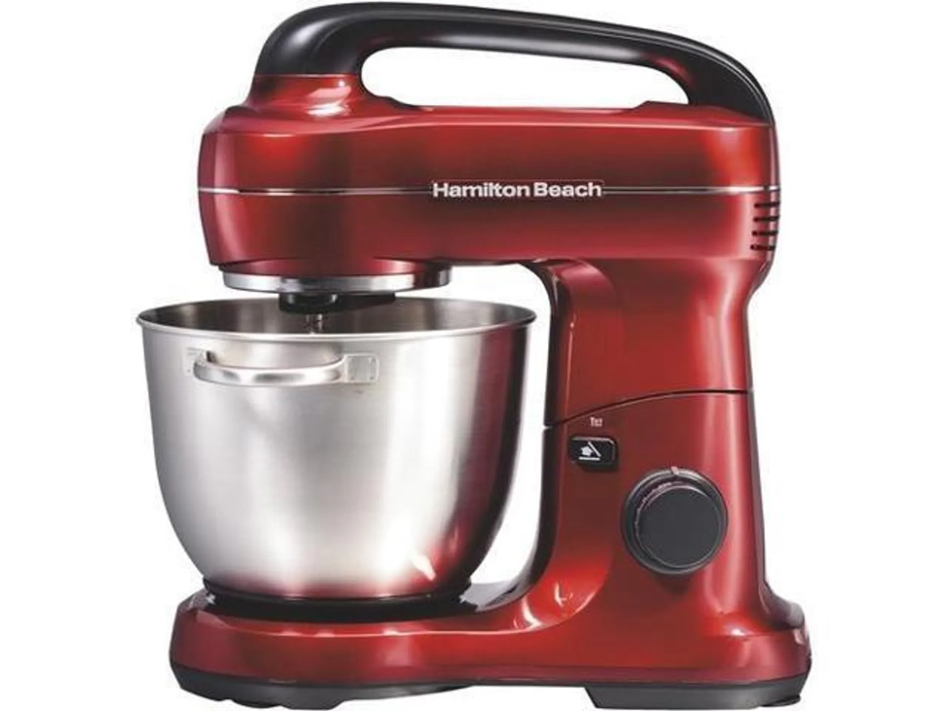 Hamilton Beach 63395 7 Speed Stand Mixer, Metalic Red