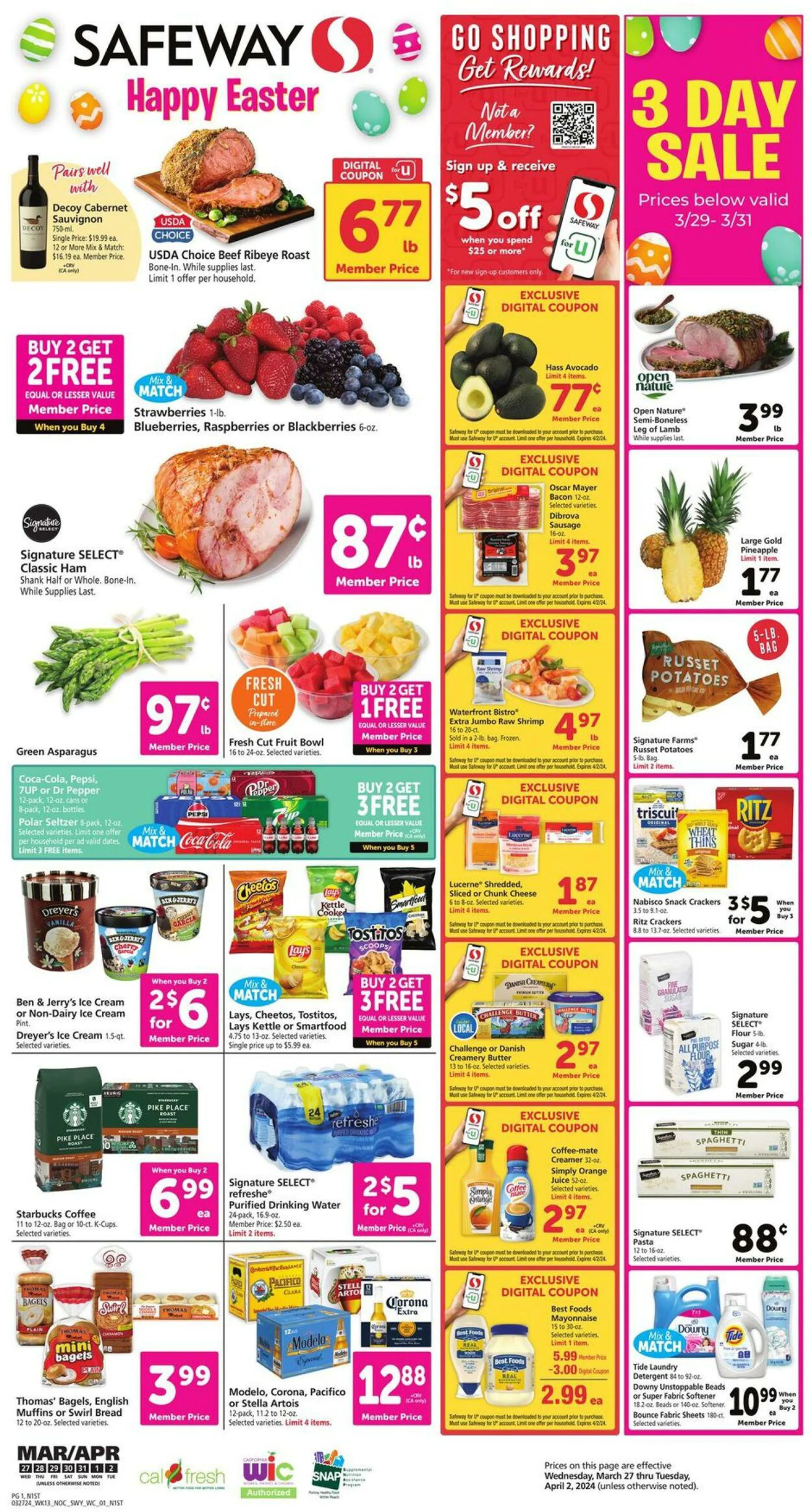 Weekly ad Safeway Current weekly ad from March 27 to April 2 2024 - Page 