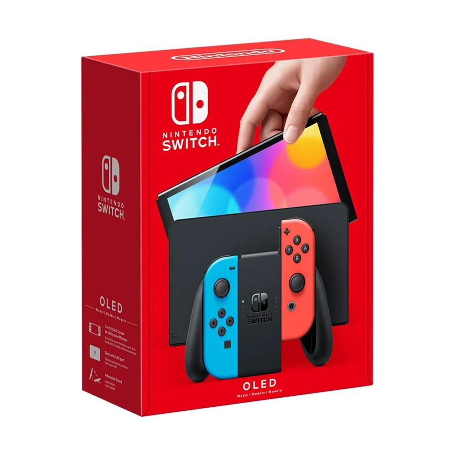 Nintendo - Switch – OLED Model w/ Neon Red & Neon Blue Joy-Con - Multi