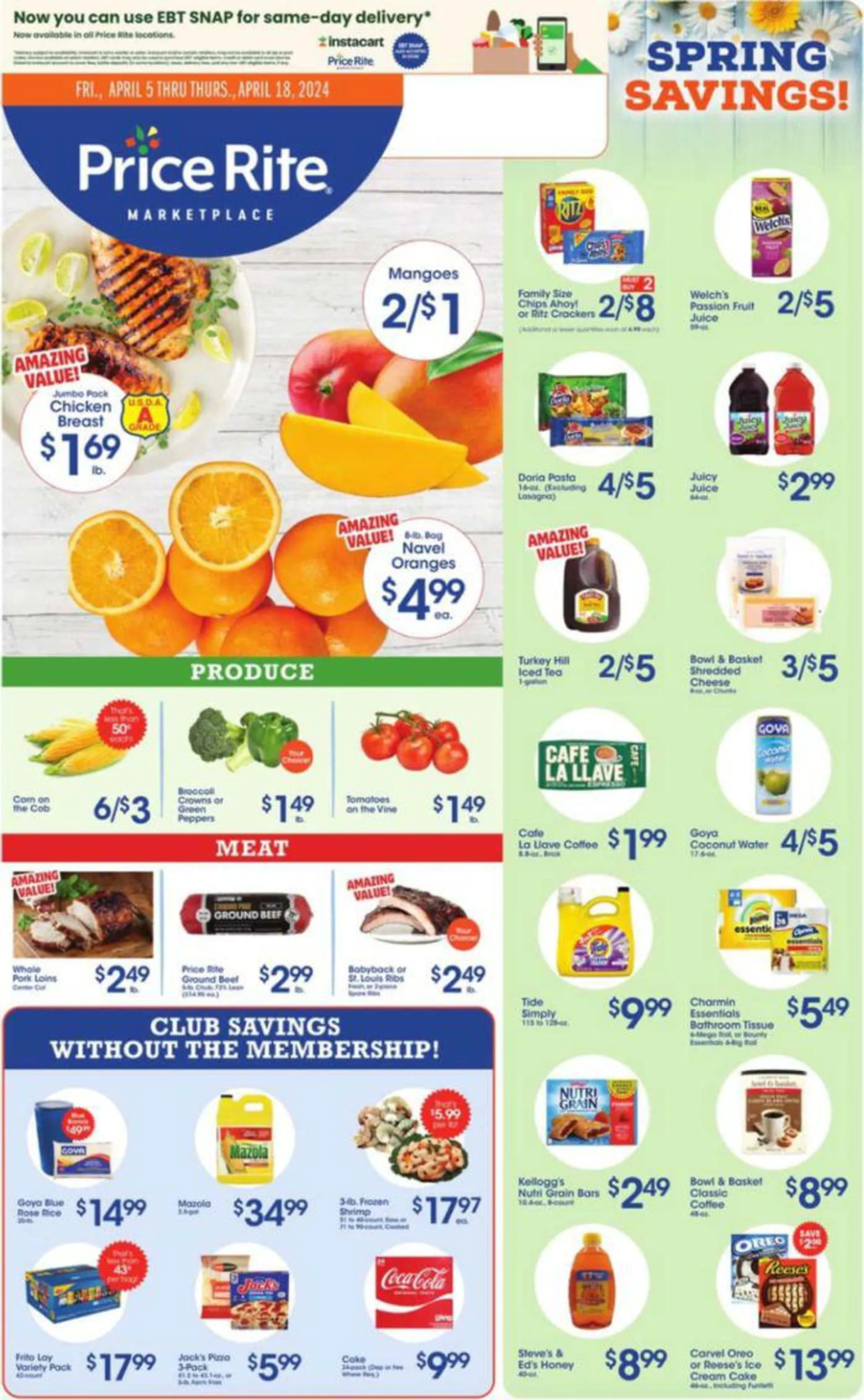Weekly ad Spring Savings from April 8 to April 18 2024 - Page 1