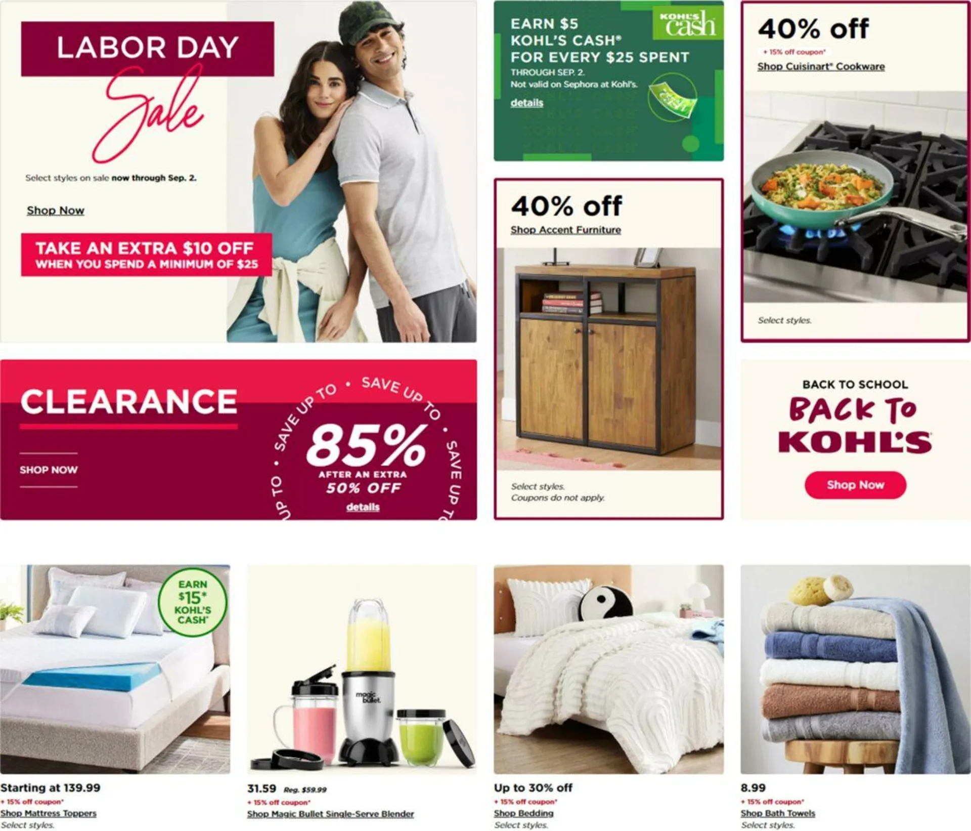 Weekly ad Kohl's Current weekly ad from August 29 to October 29 2024 - Page 1