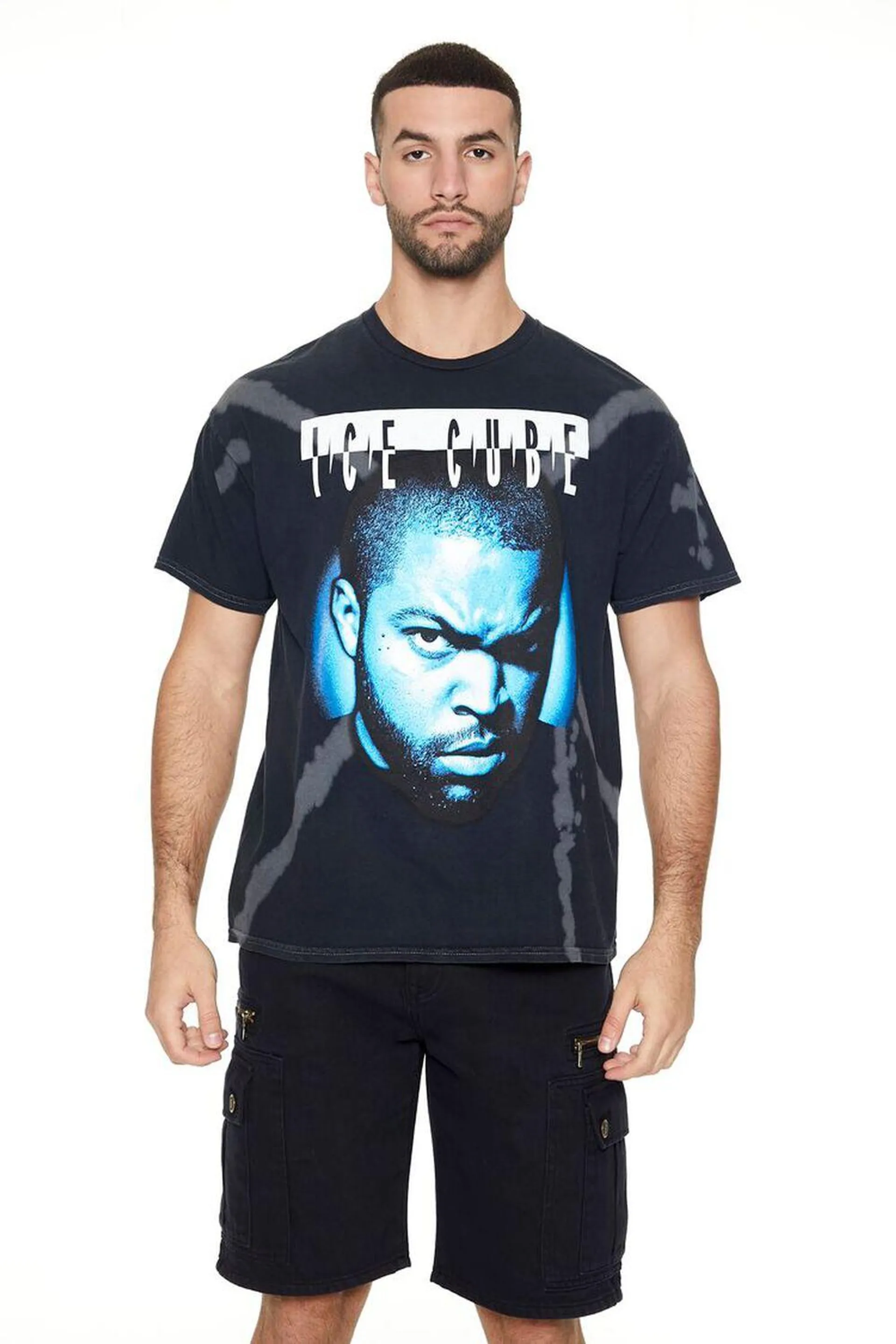 Bleach Dye Ice Cube Graphic Tee