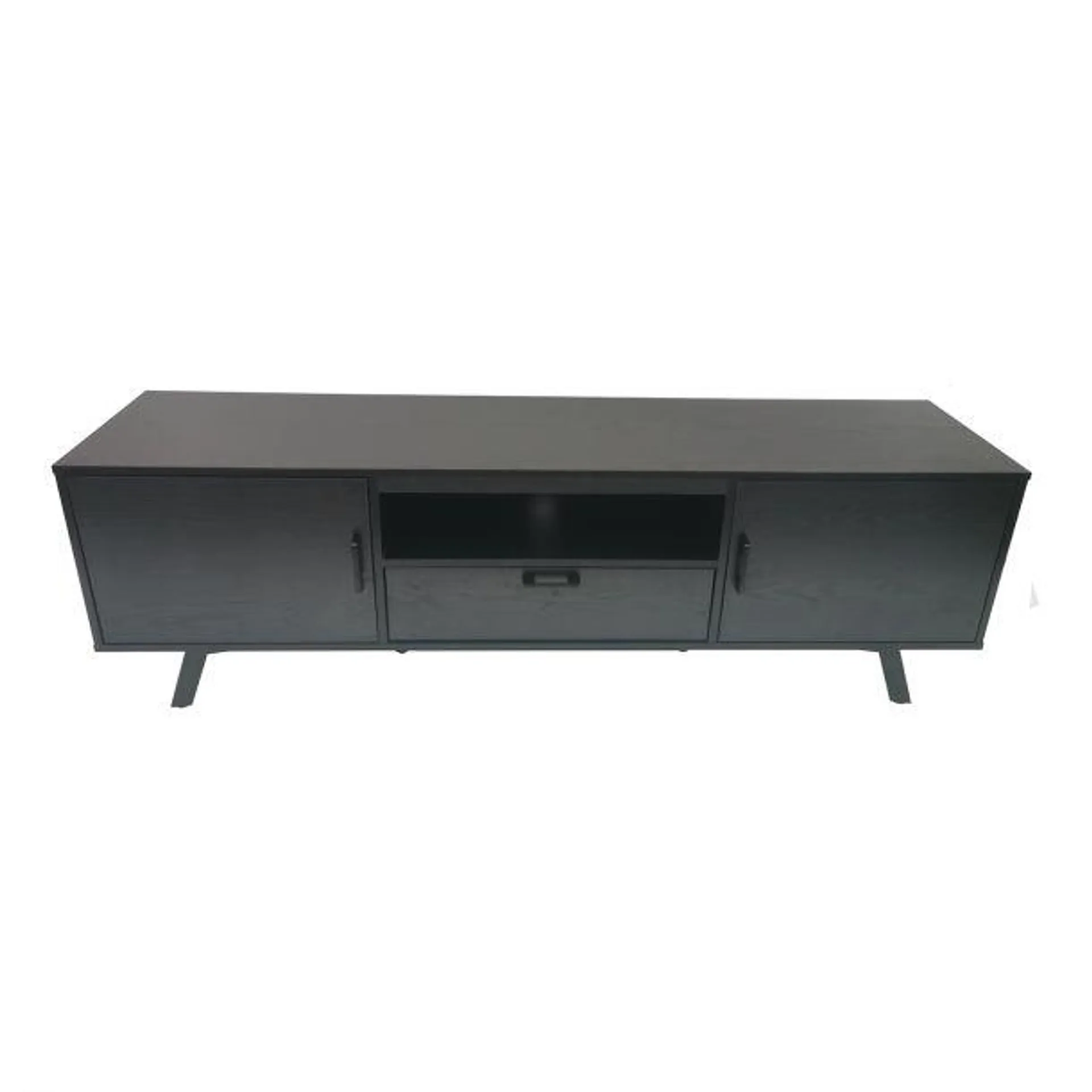 TV Console Cabinet for TVs up to 75" with 2 doors by Lumi - Black