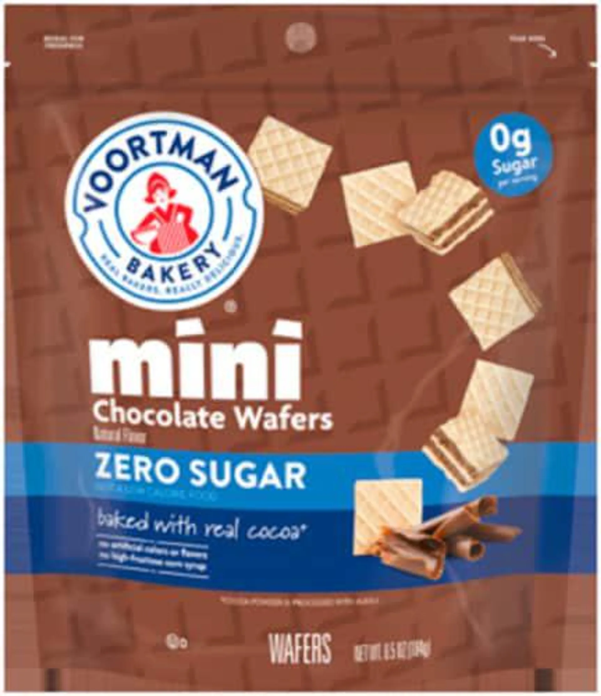 Voortman Bakery Zero Sugar Chocolate Mini Wafers