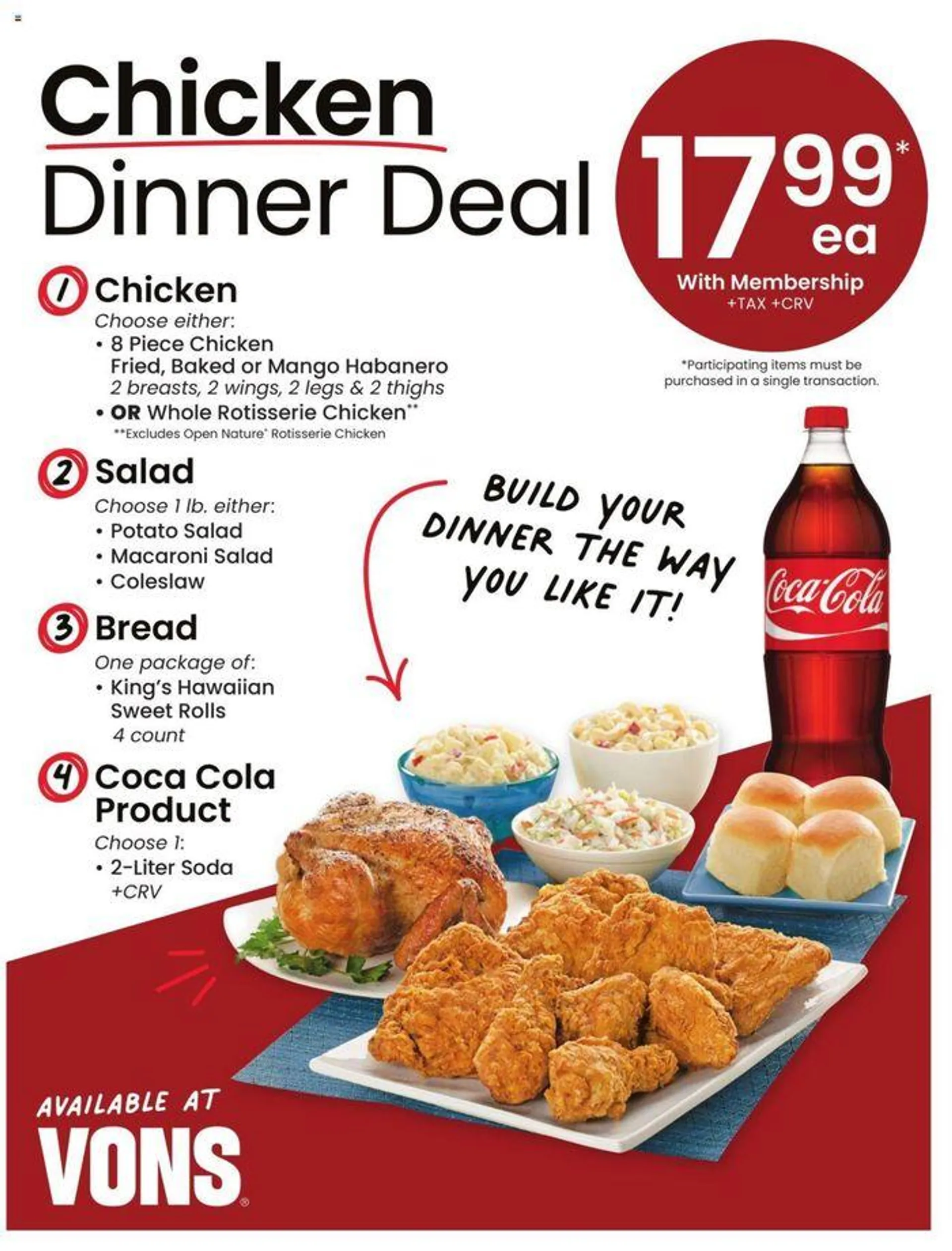 Weekly ad Chicken Dinner Deal from May 2 to August 31 2024 - Page 1