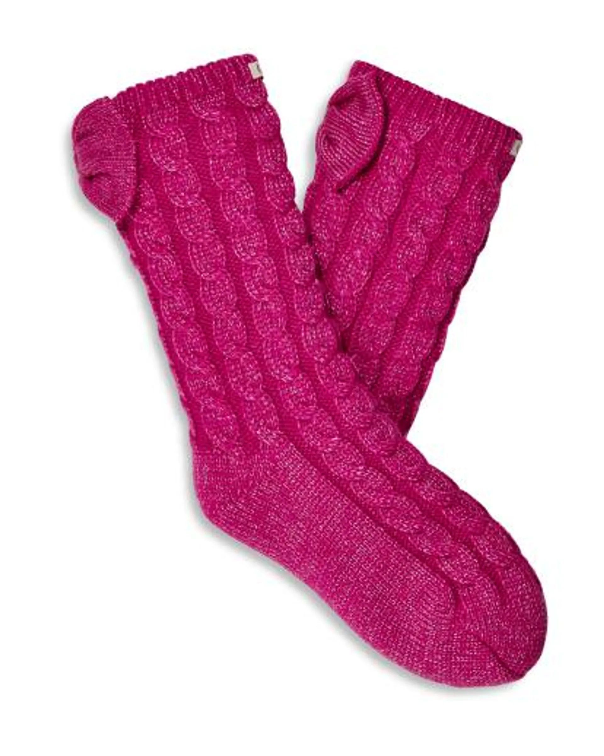 Laila Bow Fleece Lined Sock