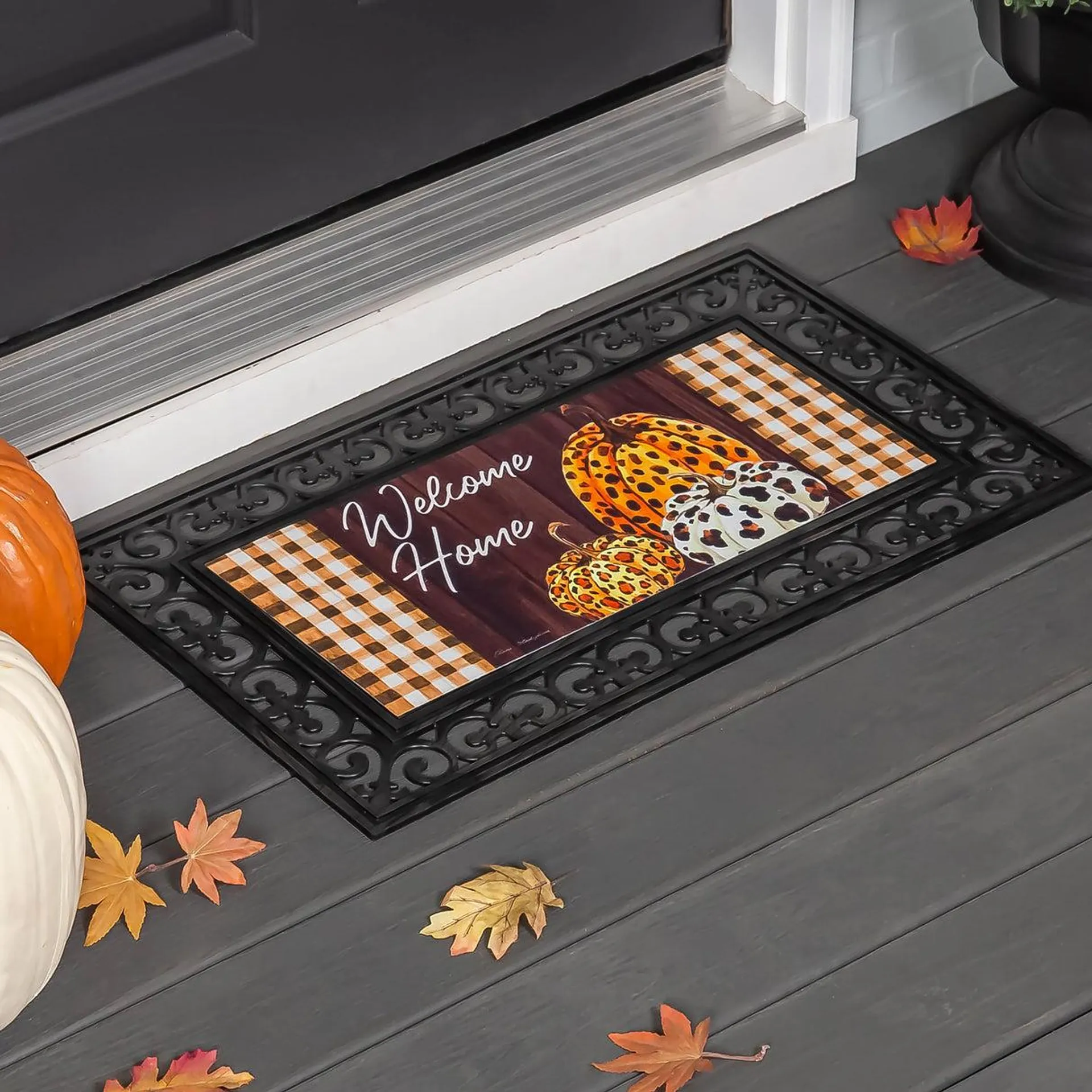 Boho Brown Pumpkins Sassafras Switch Mat