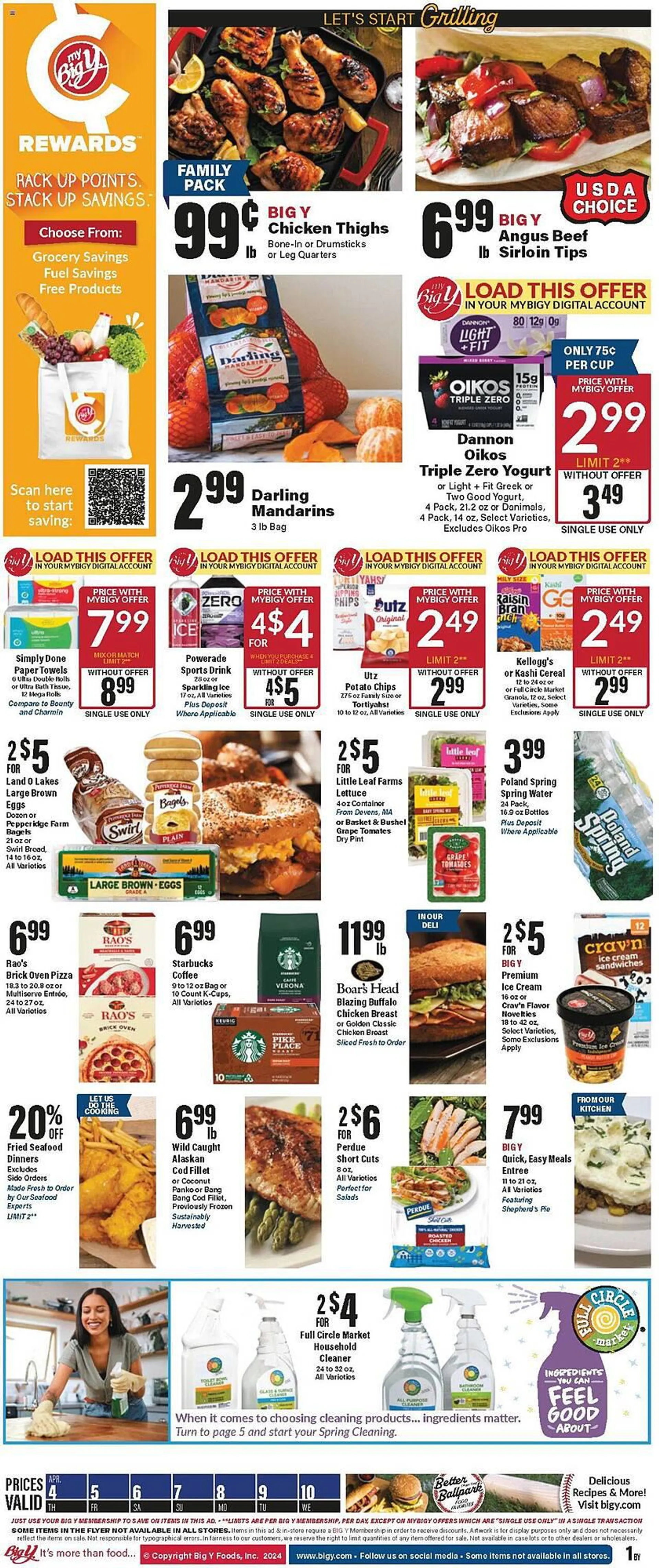 Weekly ad Big Y Weekly Ad from April 4 to April 10 2024 - Page 1