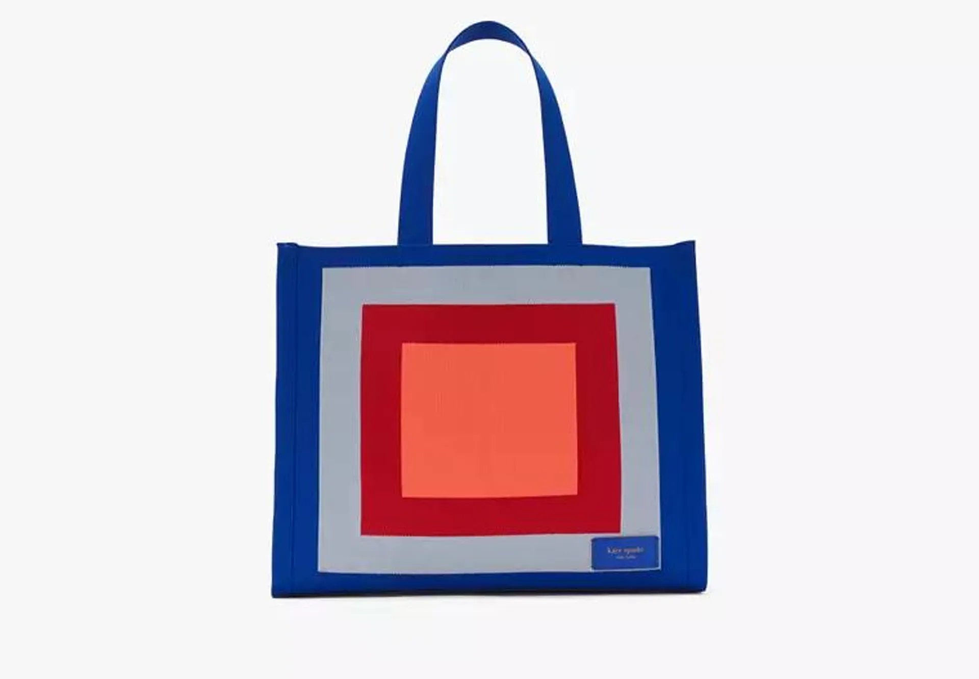 Manhattan Blocks Of Color Jacquard Large Tote