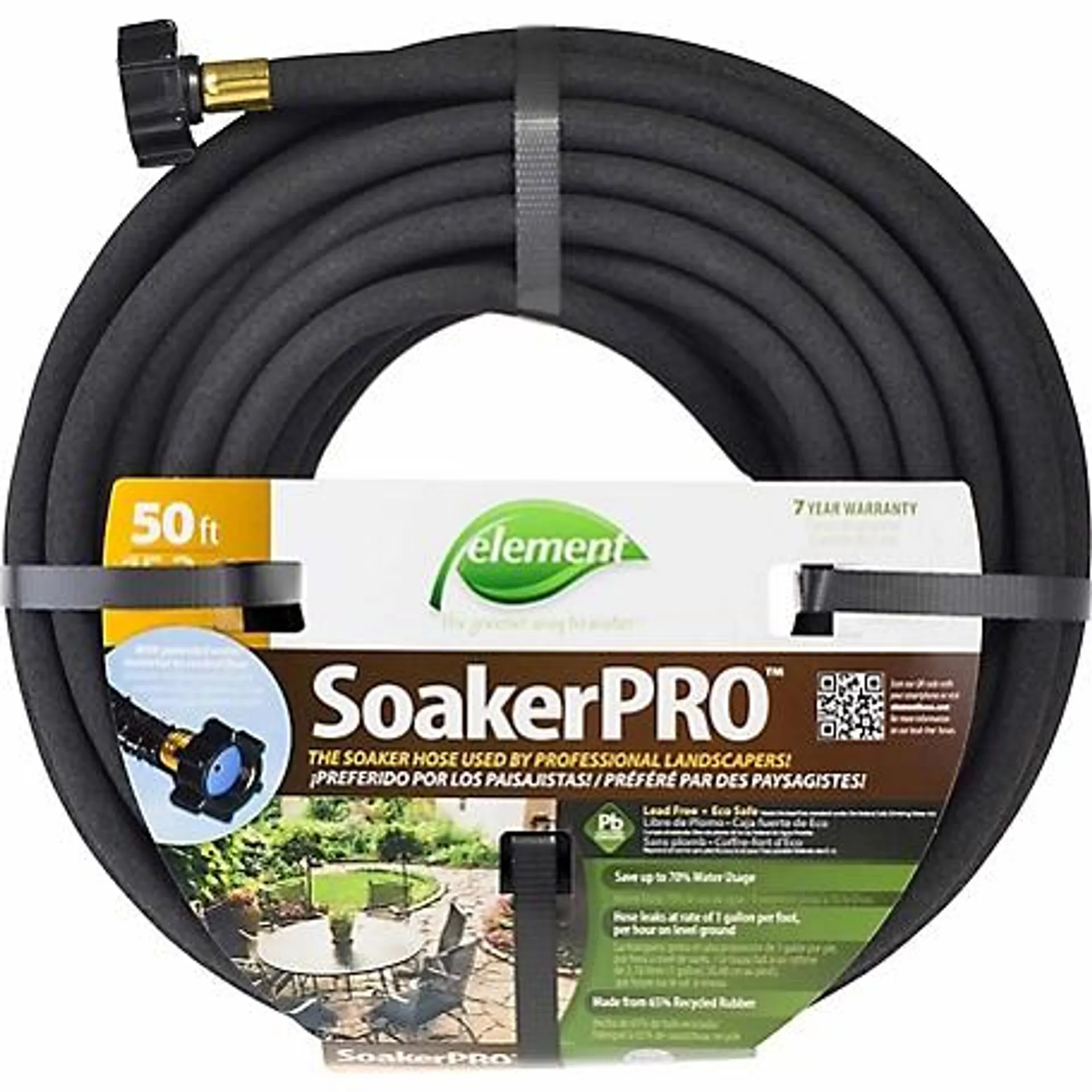 Element 3/8 in. x 50 ft. SoakerPRO Soaker Water Hose