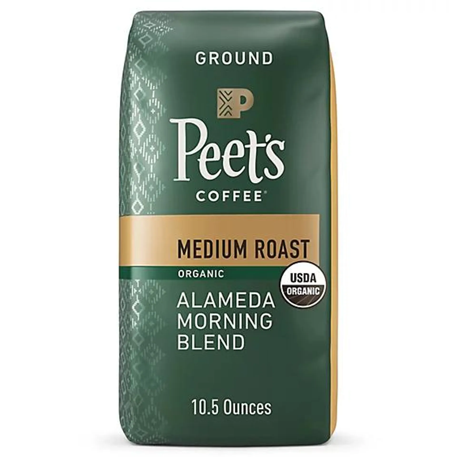 Peet's Coffee Organic Alameda Morning Blend Medium Roast Ground Bag - 10.5 Oz